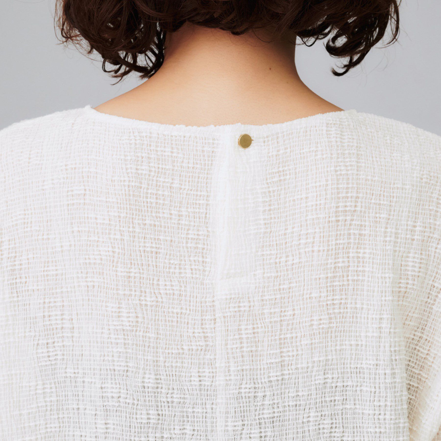 UNTITLED「【五分袖/ジャージトップス】スラブカールマイヤープルオーバー」|Tシャツ・カットソー|