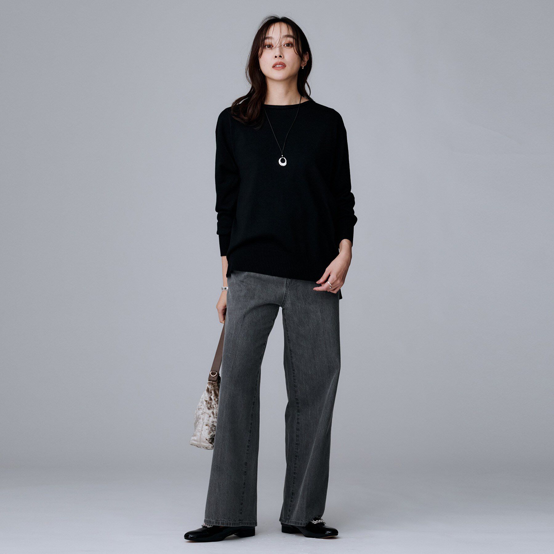 UNTITLED「【8色展開/体型カバー】魅せるタイムレスニット」|ニット・セーター|