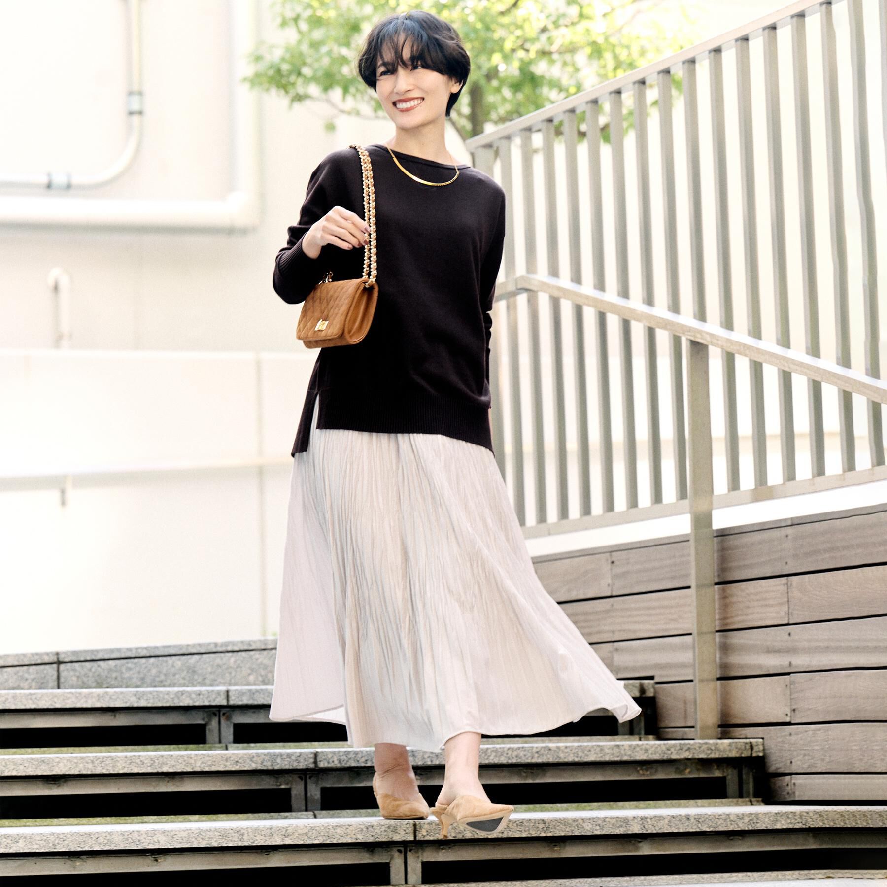 UNTITLED「【8色展開/体型カバー】魅せるタイムレスニット」|ニット・セーター|