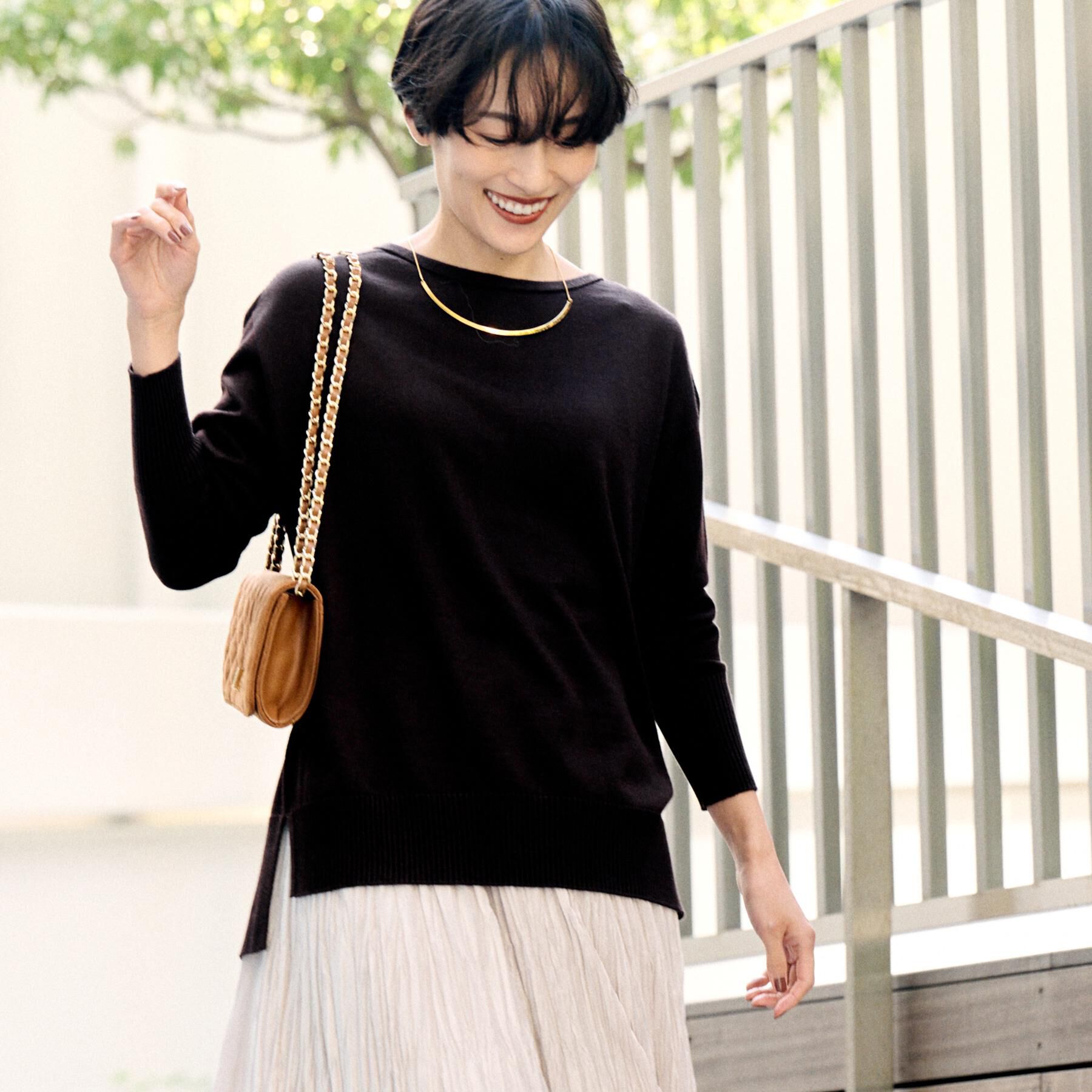 UNTITLED「【8色展開/体型カバー】魅せるタイムレスニット」|ニット・セーター|