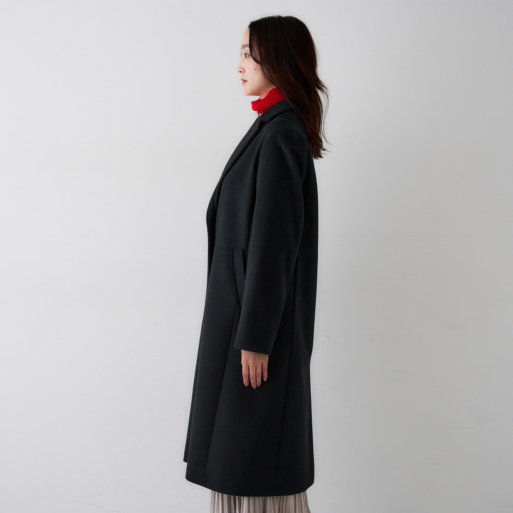 UNTITLED「【スタイリッシュ／オンオフ兼用】ウールチェスターコート」|チェスターコート|