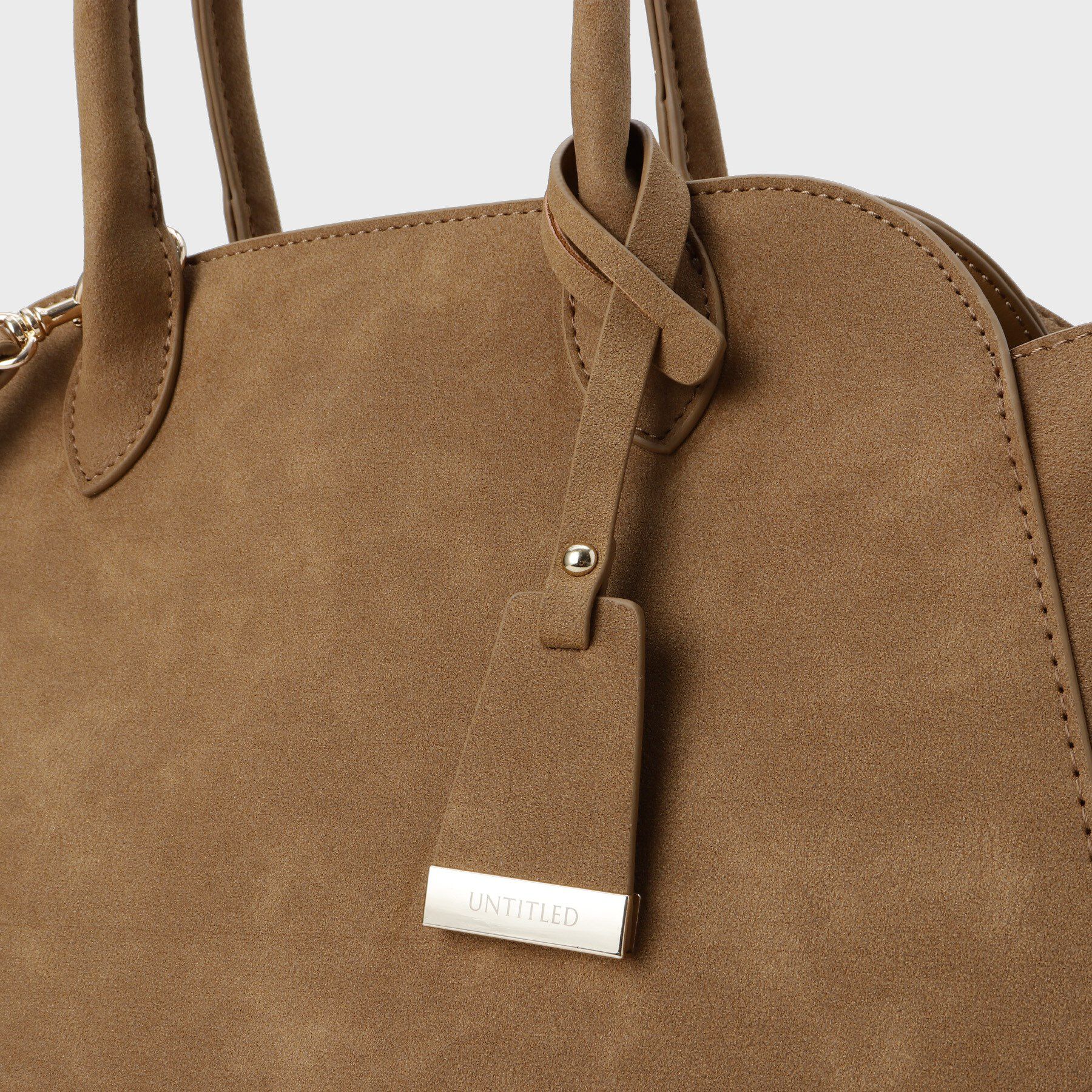 UNTITLED「スエード調ZIPトート」|トートバッグ|