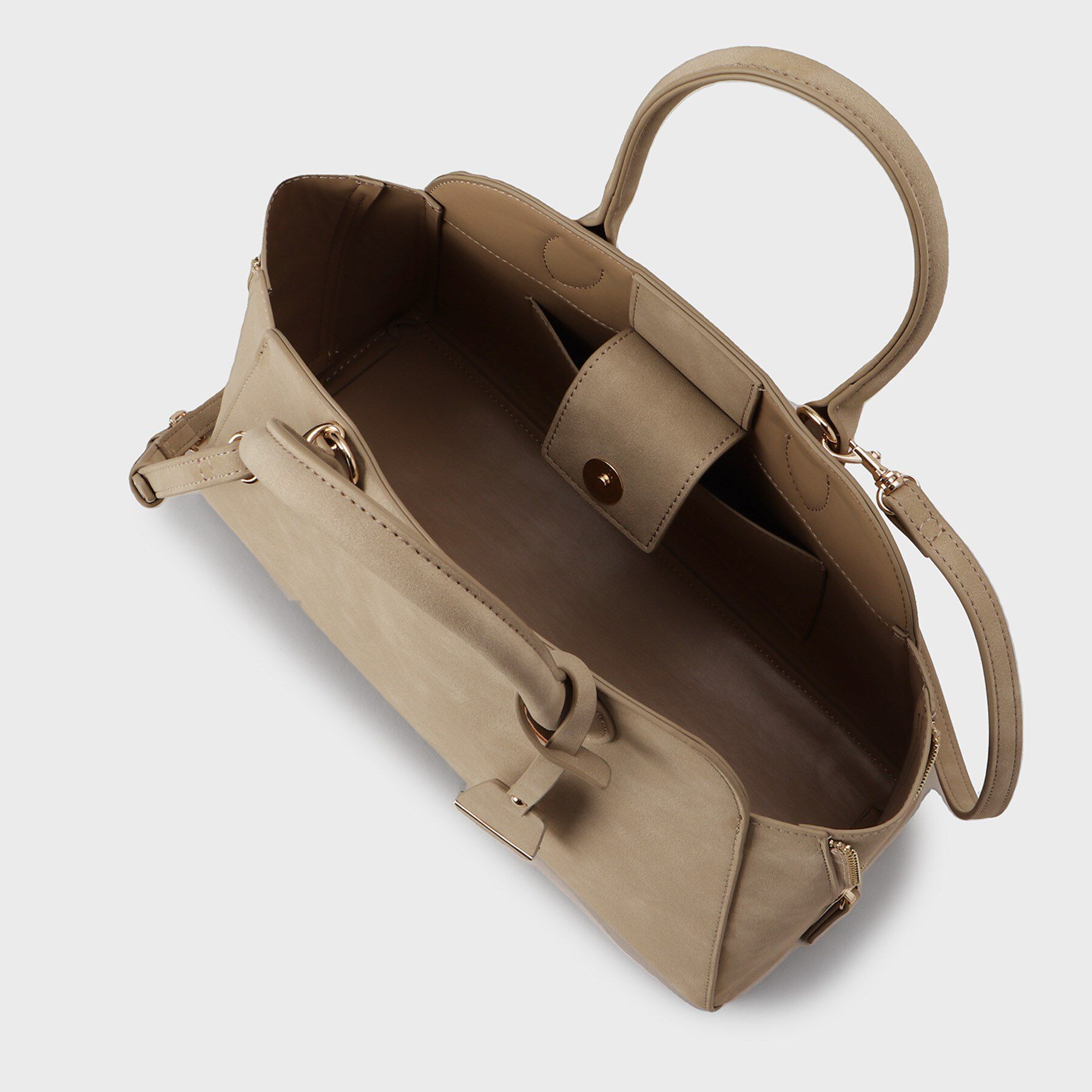 UNTITLED「スエード調ZIPトート」|トートバッグ|