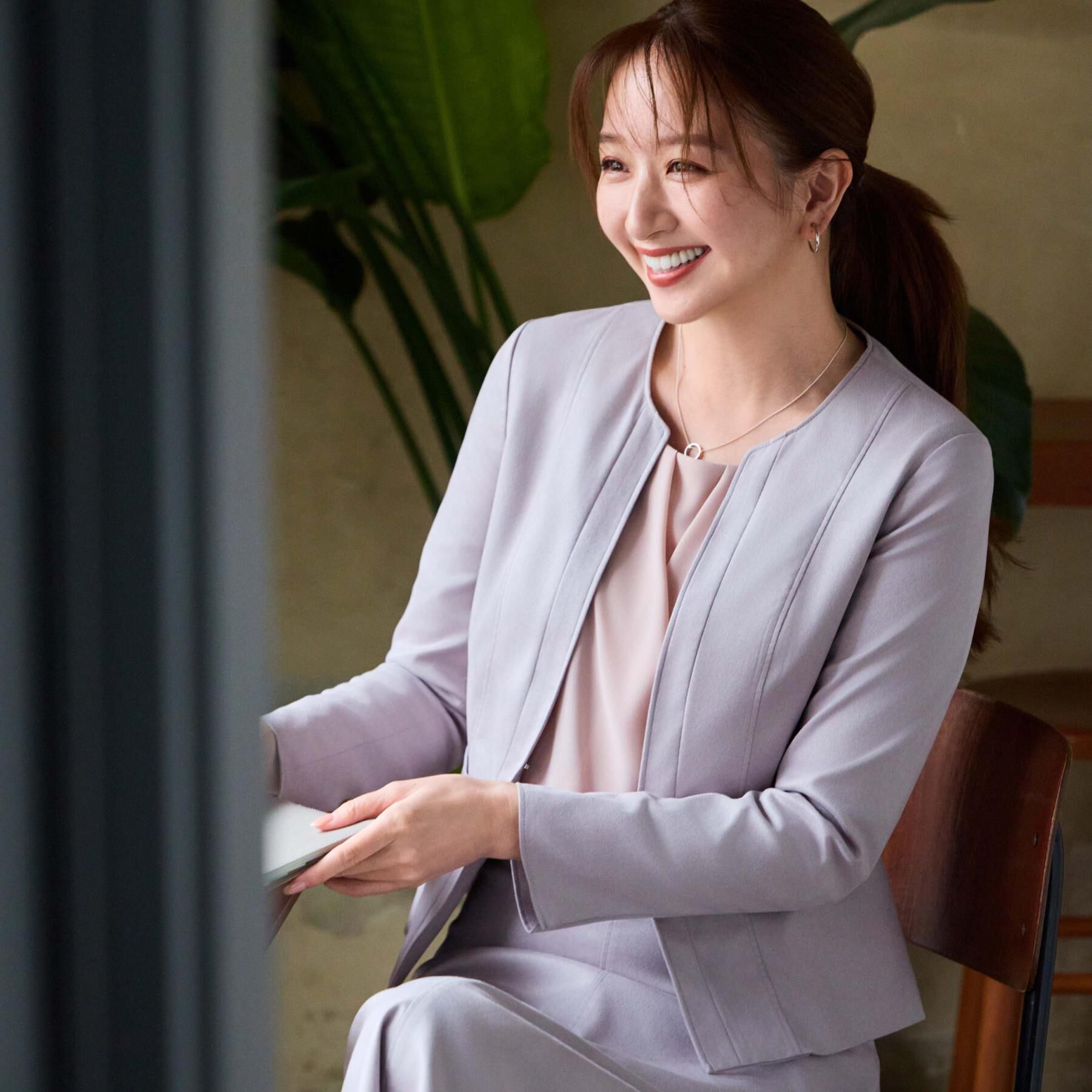 COUP DE CHANCE「【洗える／日本製／通勤】カシュクール風ブラウス」|シャツ・ブラウス|