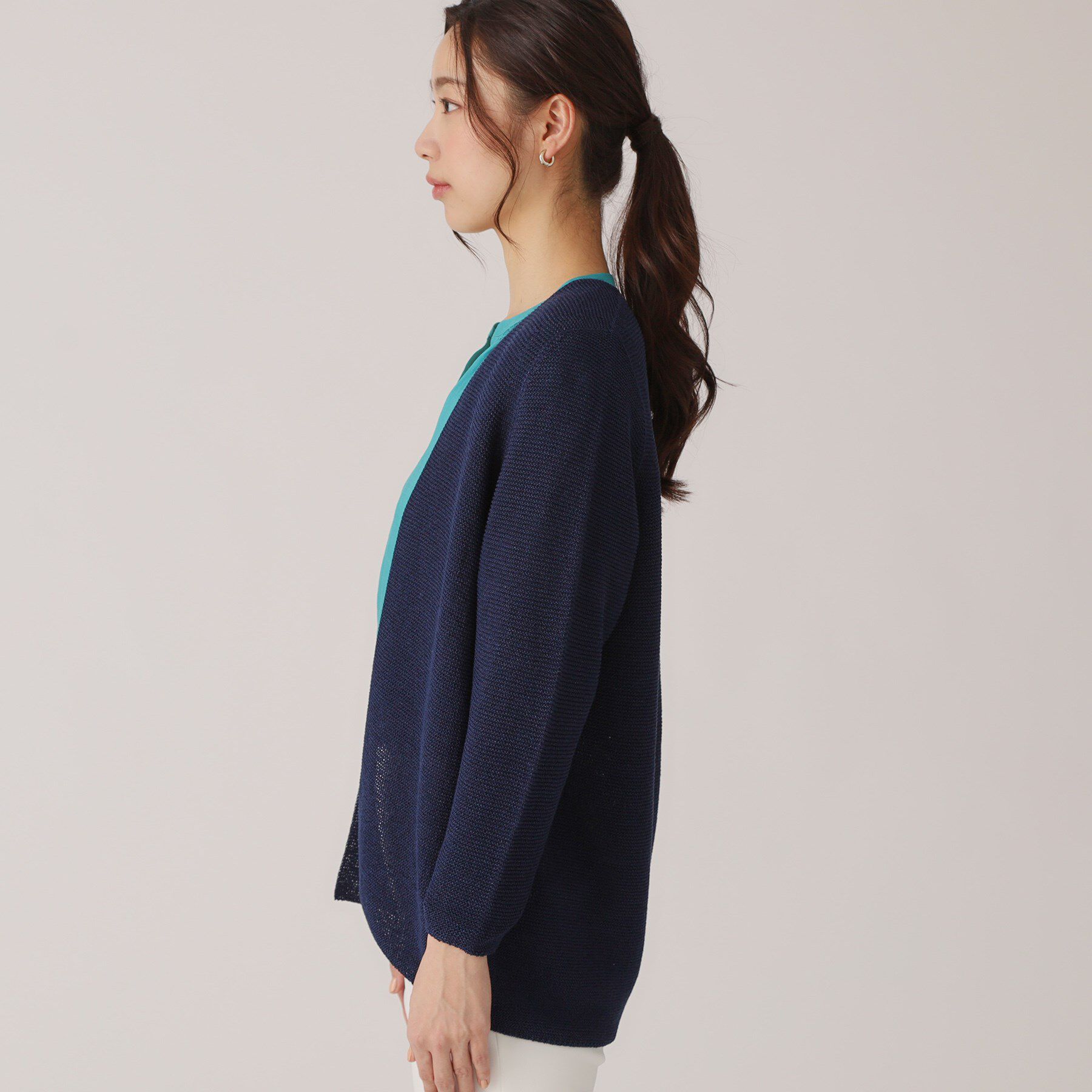 COUP DE CHANCE「【洗える／日本製／ヒップ丈】着流しカーディガン」|カーディガン|