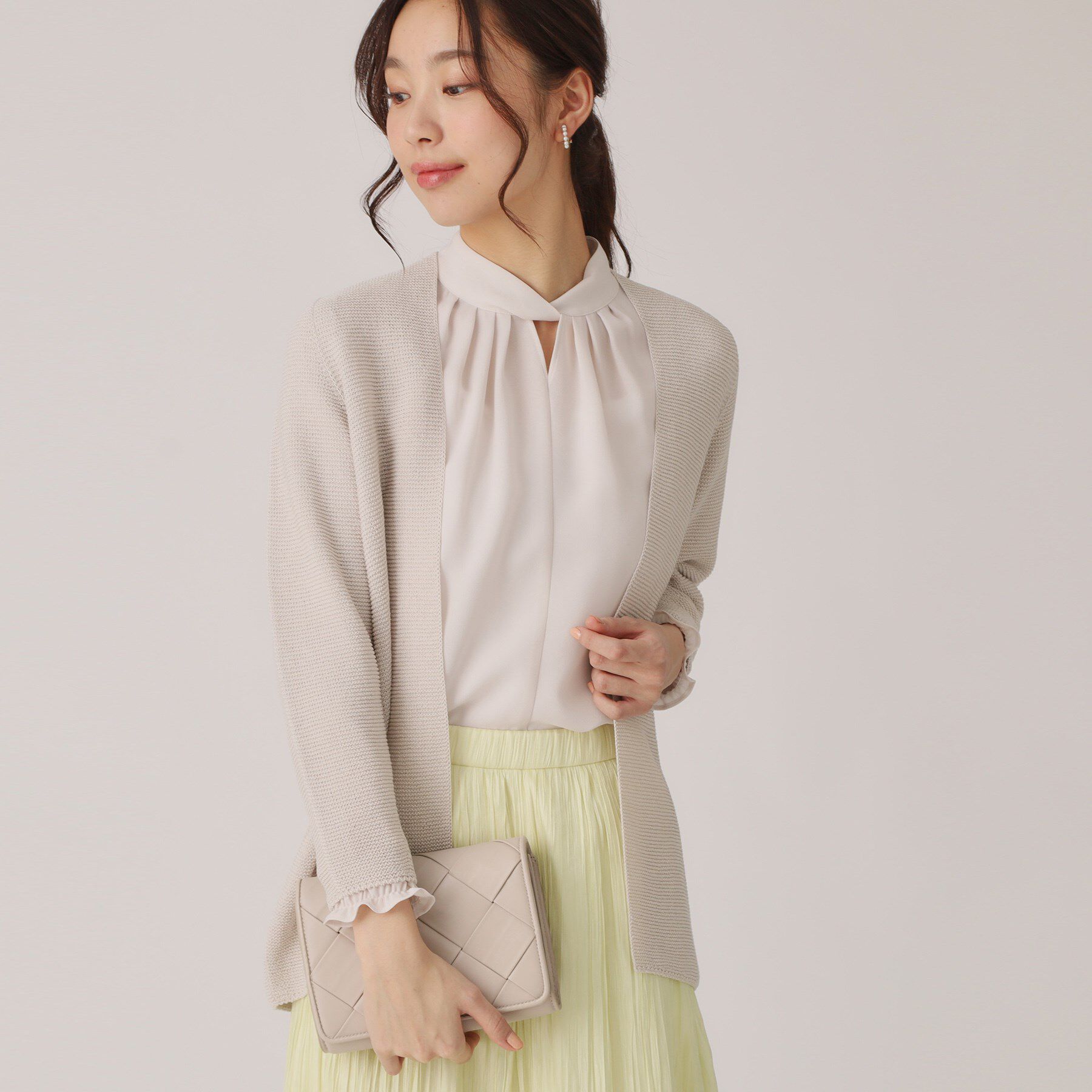 COUP DE CHANCE「【洗える／日本製／ヒップ丈】着流しカーディガン」|カーディガン|