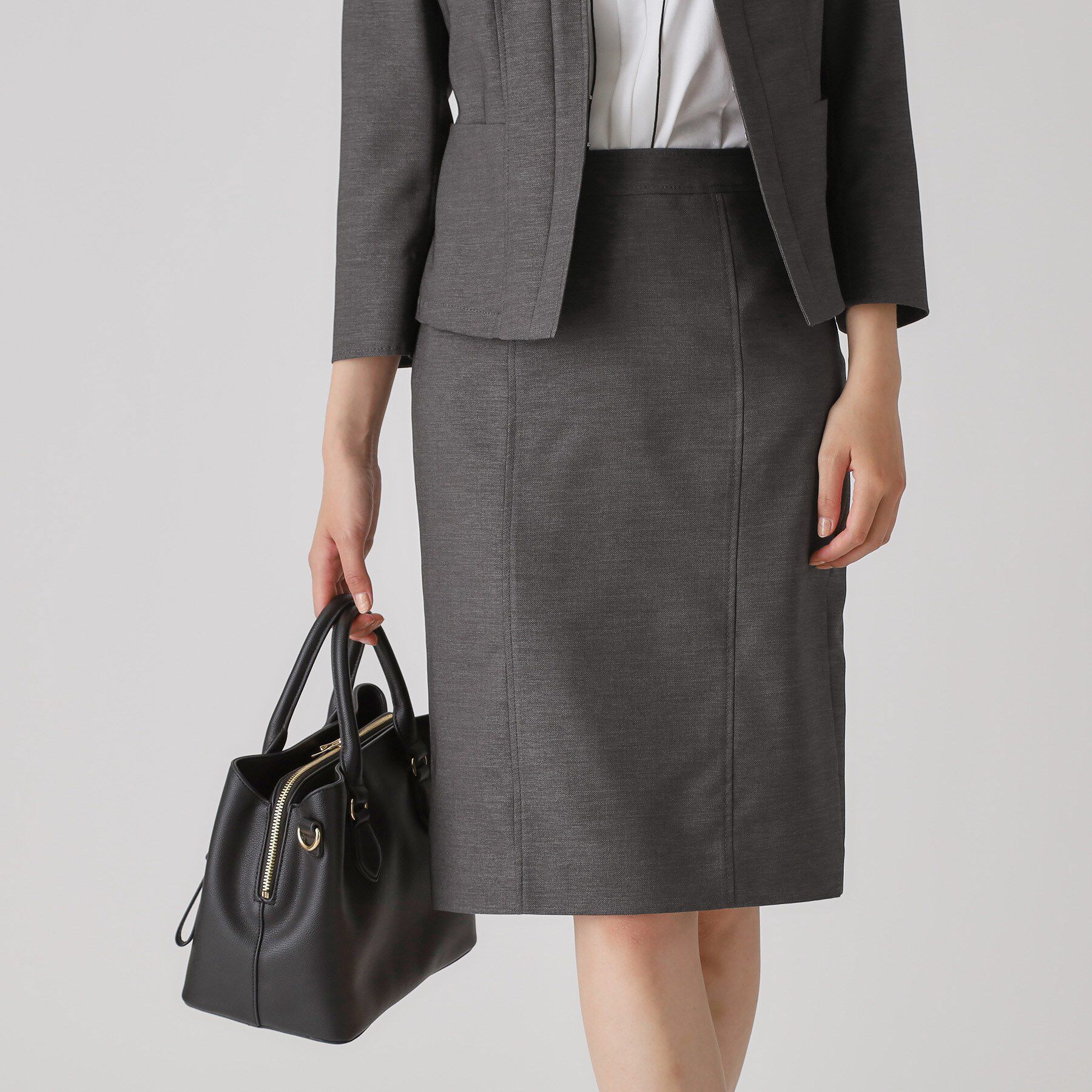 COUP DE CHANCE「【手洗い可／日本製】タイトスカート」|スカート|チャコールグレー(0