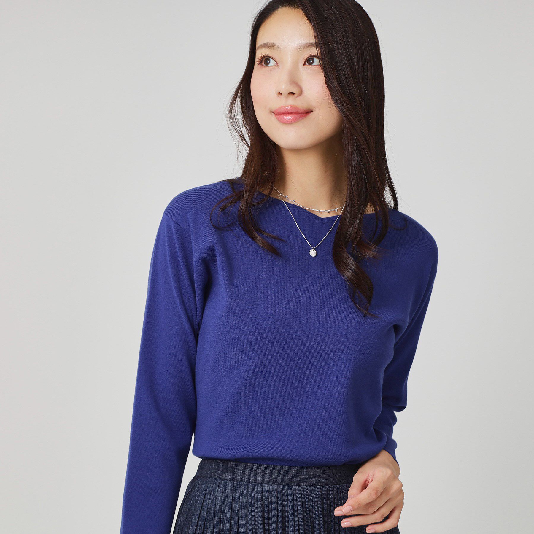 COUP DE CHANCE「【手洗い可】ハートネックのニットトップス」|ニット・セーター|