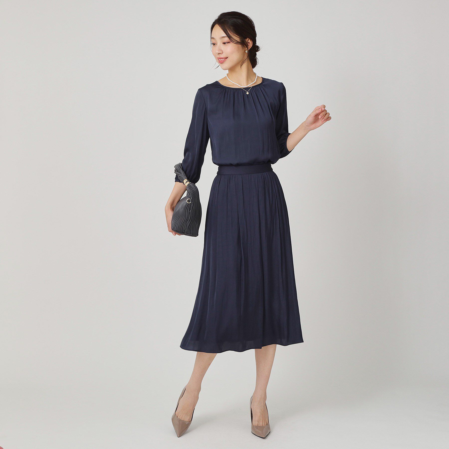 COUP DE CHANCE「【手洗い可／セットアップ可】エアリーなギャザースカート」|スカート|