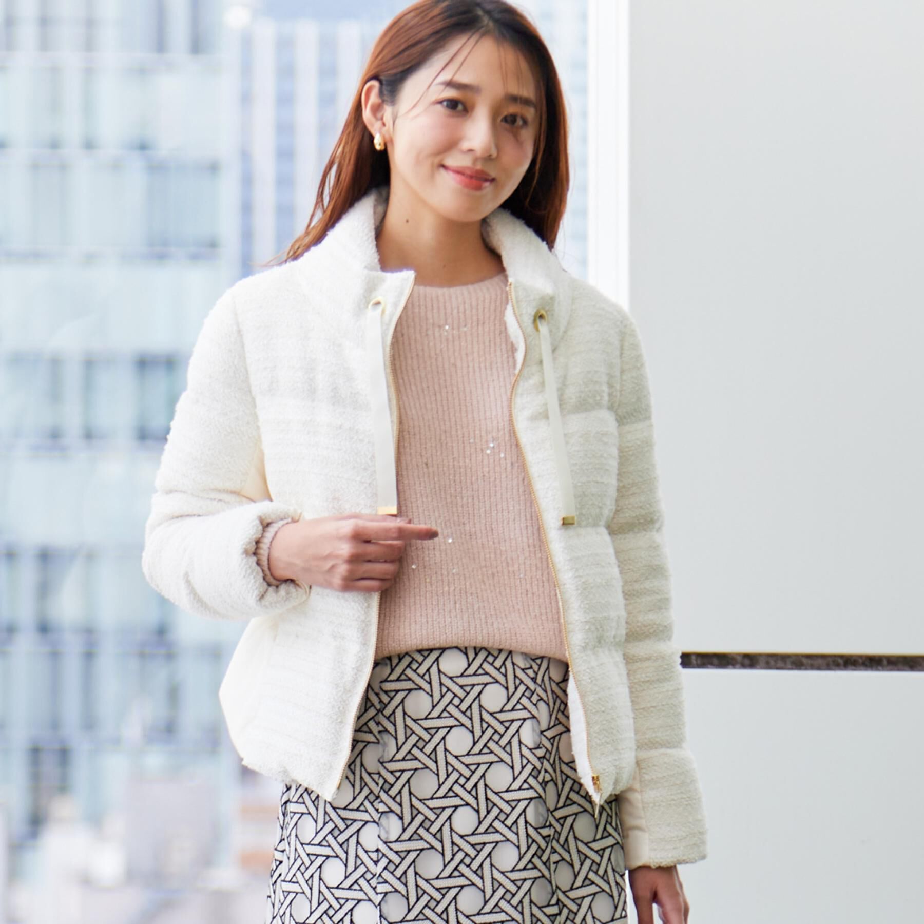 COUP DE CHANCE「【ショート丈】ツイードダウン」|ダウン|