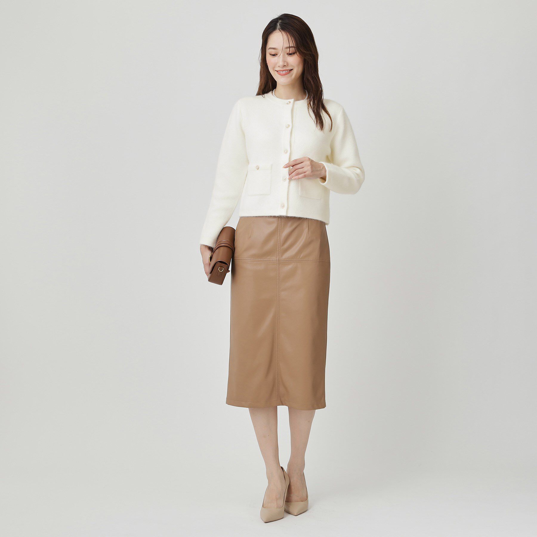 COUP DE CHANCE「【手洗い可】ジャケット風カーディガン」|カーディガン|