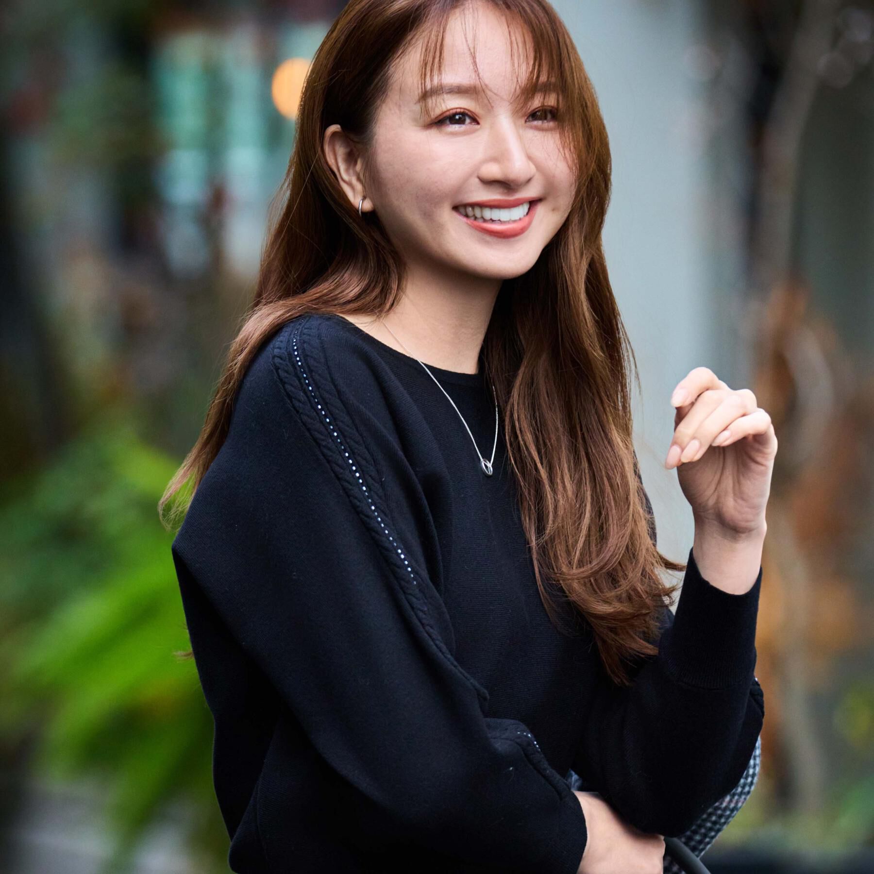 COUP DE CHANCE「【手洗い可】ケーブルビーズ袖デザインニット」|ニット・セーター|