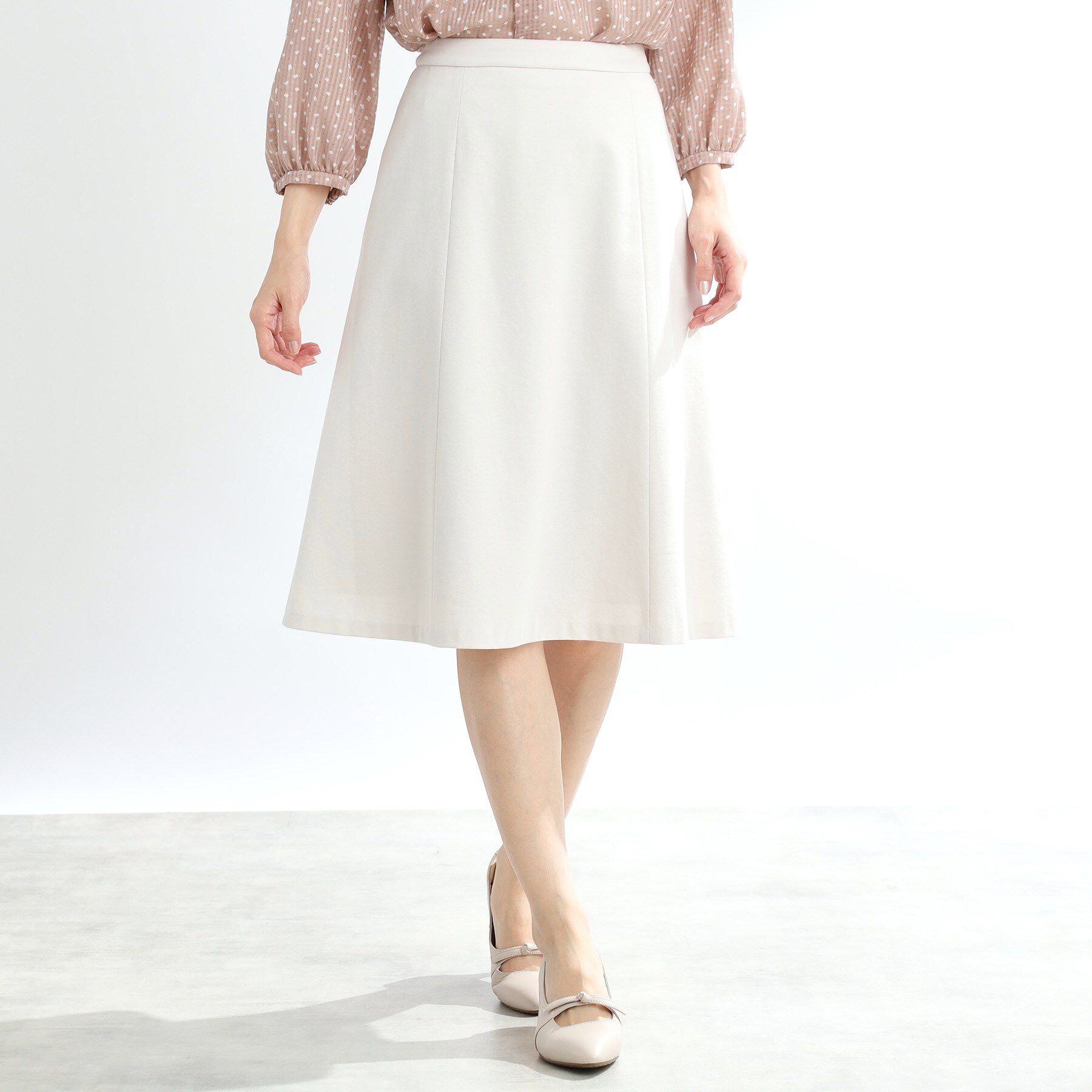 Reflect「【匠シリーズ／洗える】ソフトフレアスカート」|スカート|
