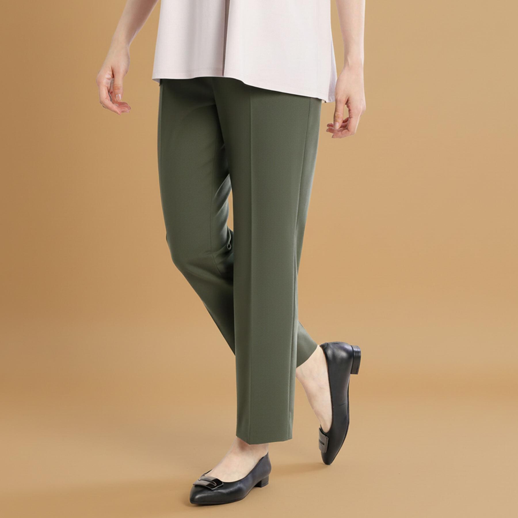 Reflect「【私のパンツ／手洗い可】ベーシックテーパードパンツ」|その他|カーキ(029)