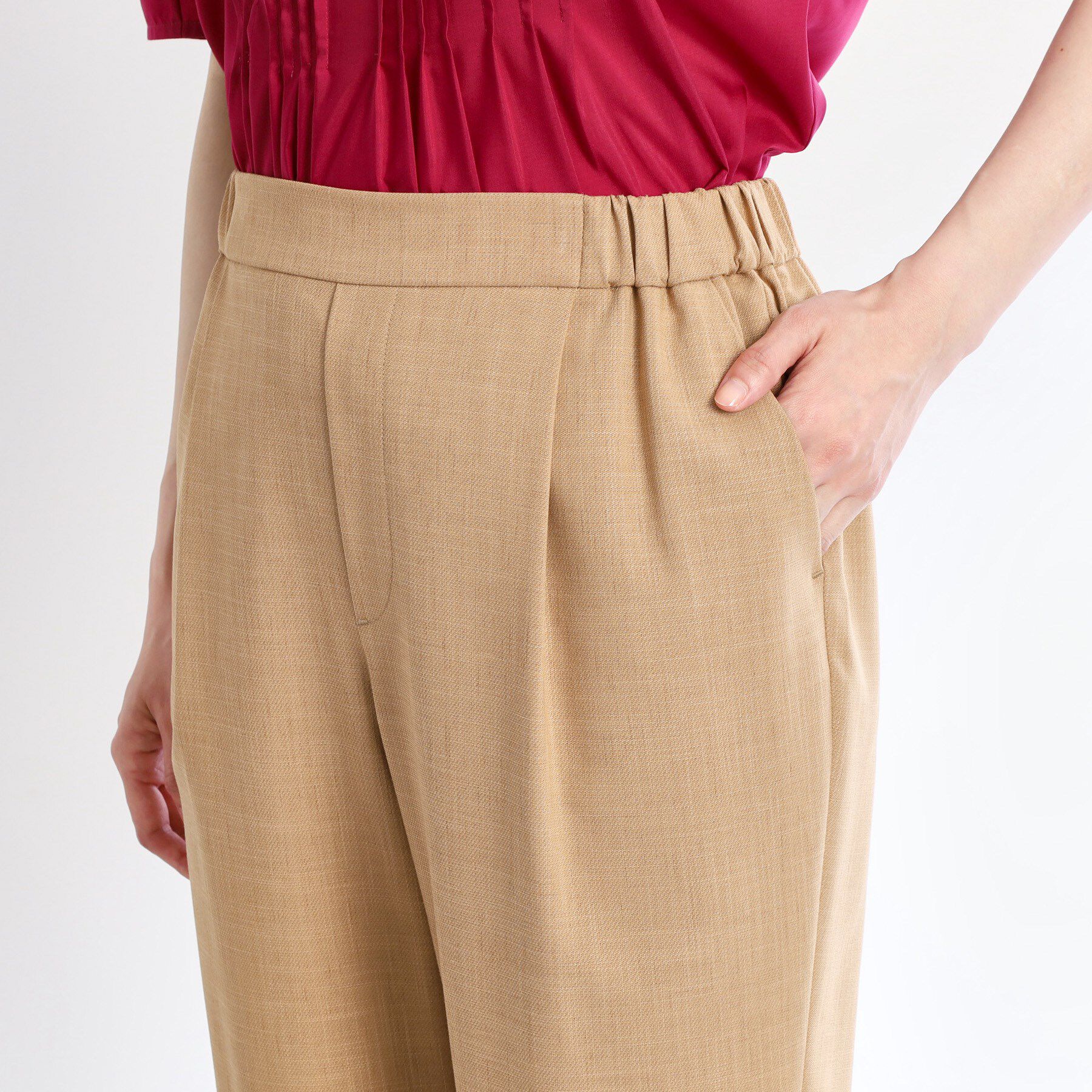 Reflect「【マシンウォッシュ可／ウエストゴム仕様】キレイめリラクシーパンツ」|その他|