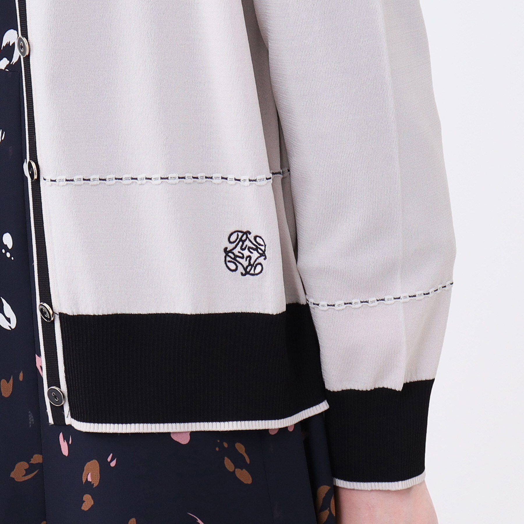 Reflect「【WEB先行カラーあり／手洗い可／アンサンブル可】バイカラーカーディガン」|カーディガン|