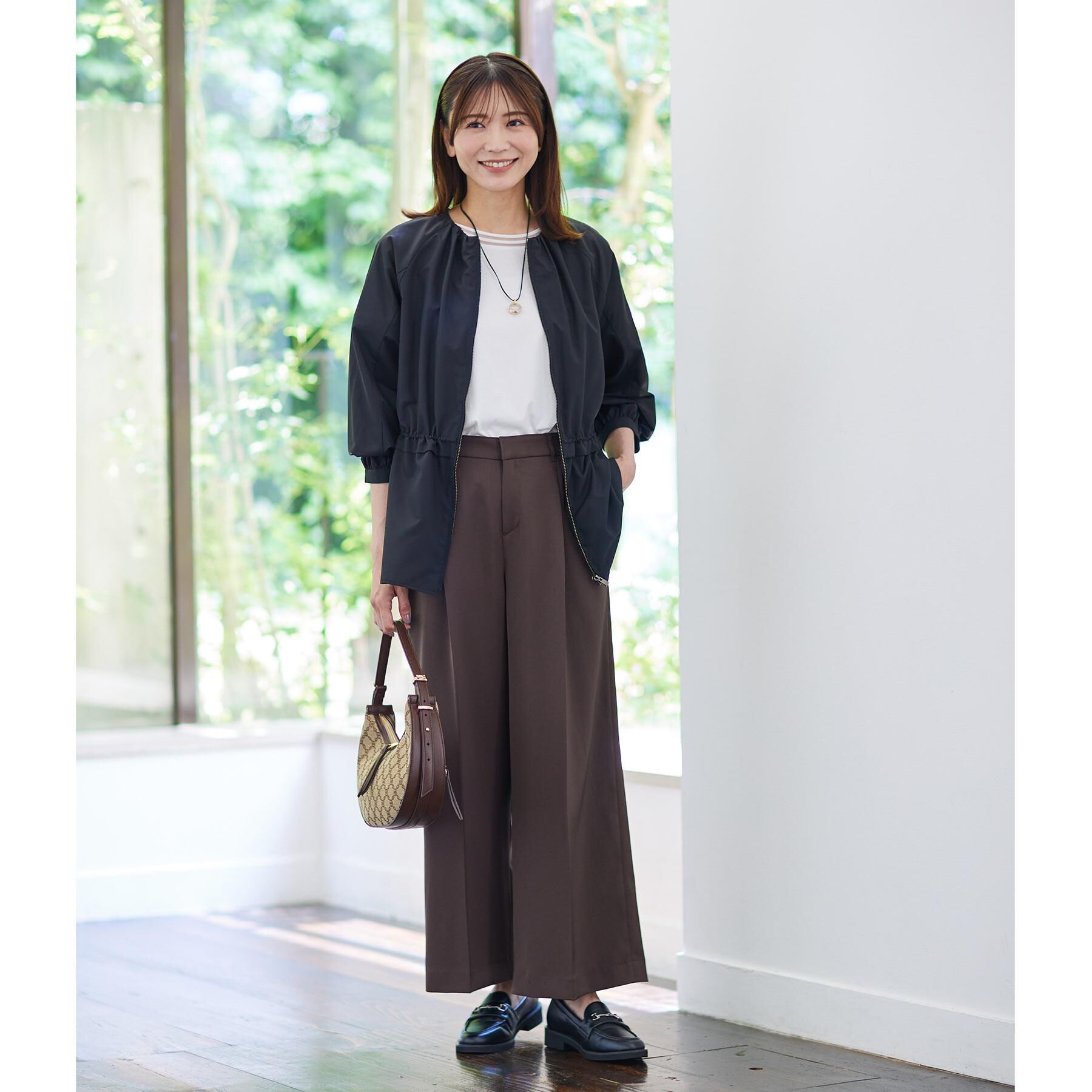 Reflect「【透けない】フルレングスワイドストレートパンツ」|その他|