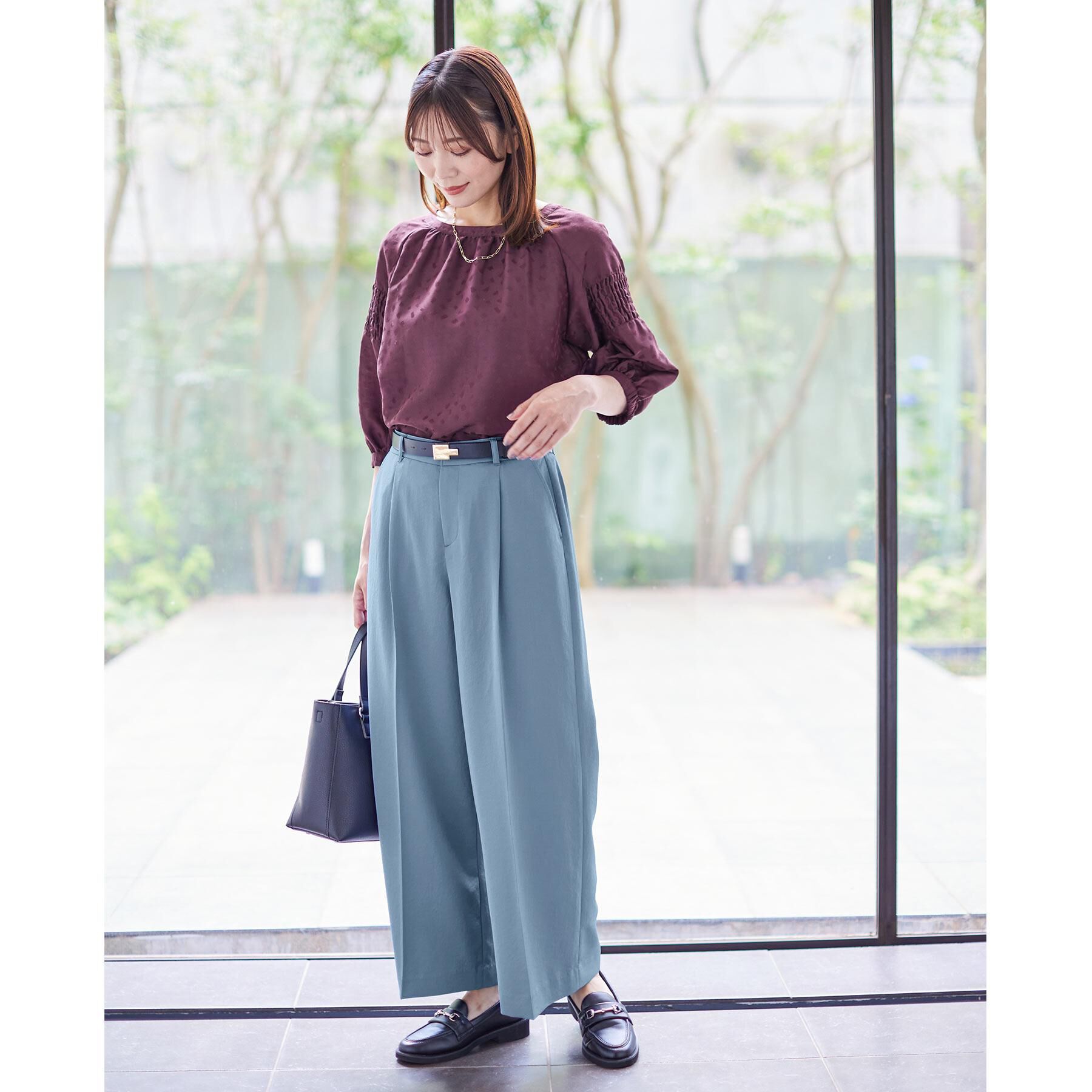 Reflect「【透けない】フルレングスワイドストレートパンツ」|その他|