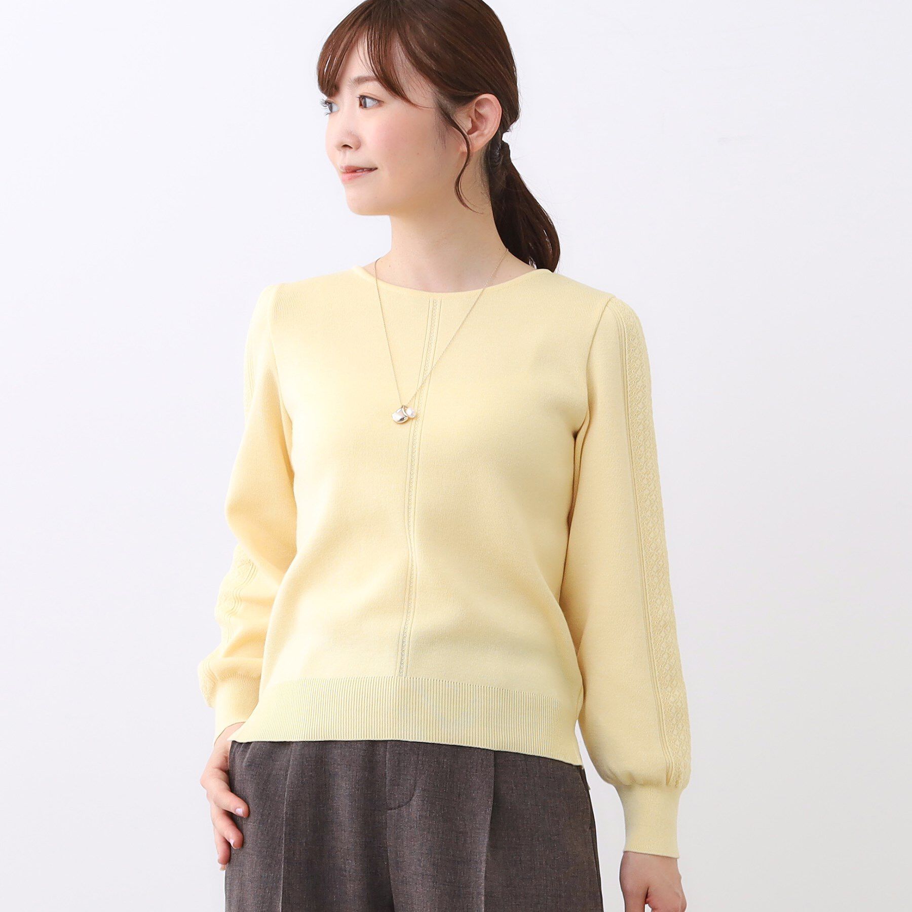 Reflect「【選べる8色／スカートにもパンツにも◎】ウール混ボートネックニット」|ニット・セーター|