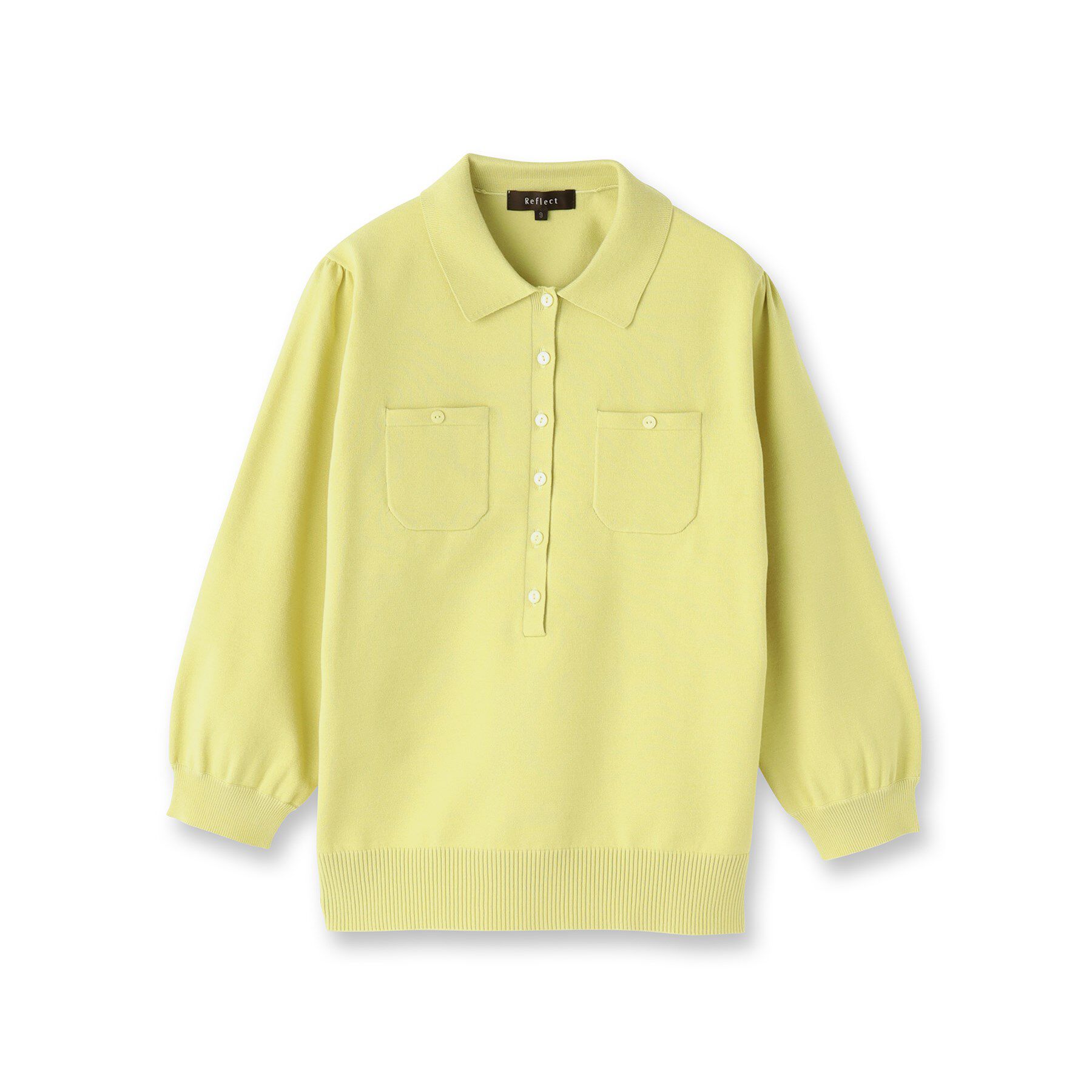 Reflect「【透けにくい◎】衿付き七分袖ニット」|ニット・セーター|