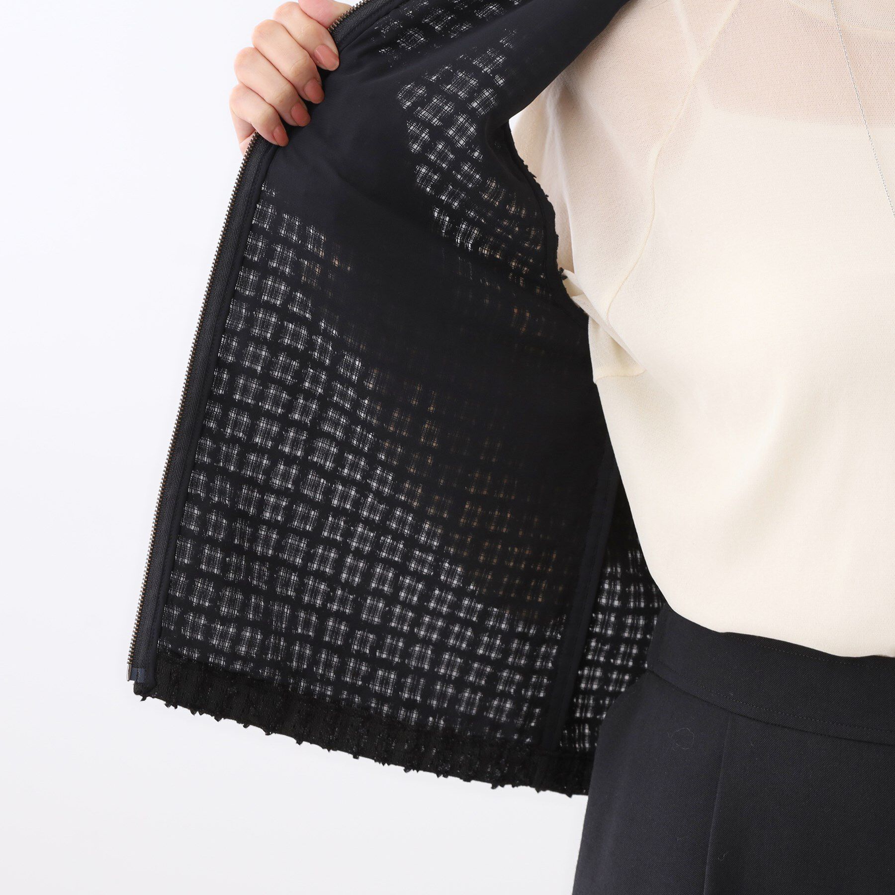 Reflect「【軽い羽織に◎】フロントファスナー開きベスト」|ベスト・ジレ|