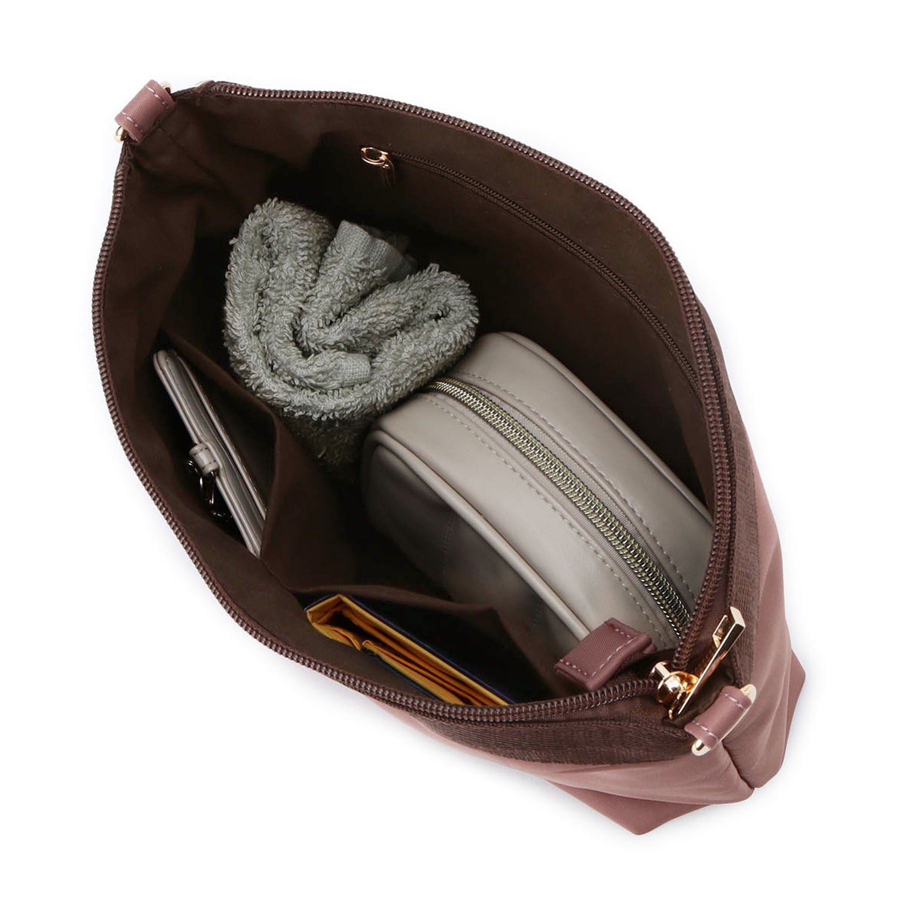 Reflect「【しっかり収納／小旅行に◎／インナーバッグ入り／ショルダー付き】3WAYデザインバッグ」|ショルダー・メッセンジャー|