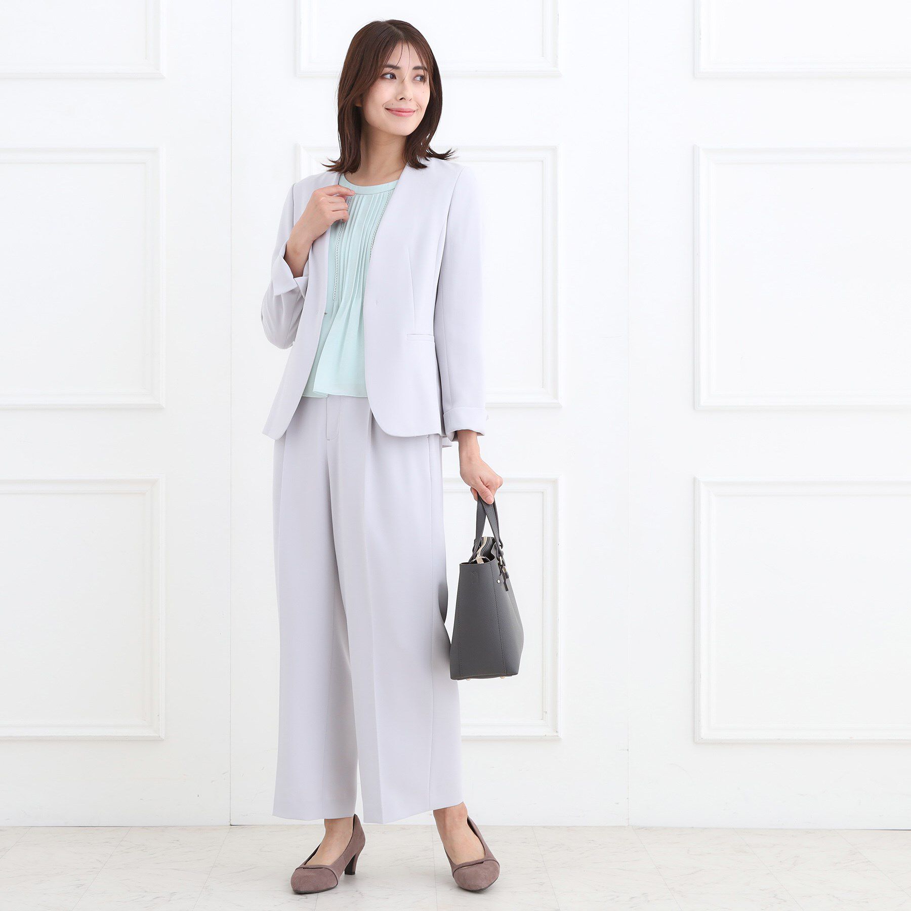 Reflect「【フォーマル／入卒／お仕事に◎】ピンタック&times;スカラレースブラウス」|シャツ・ブラウス|