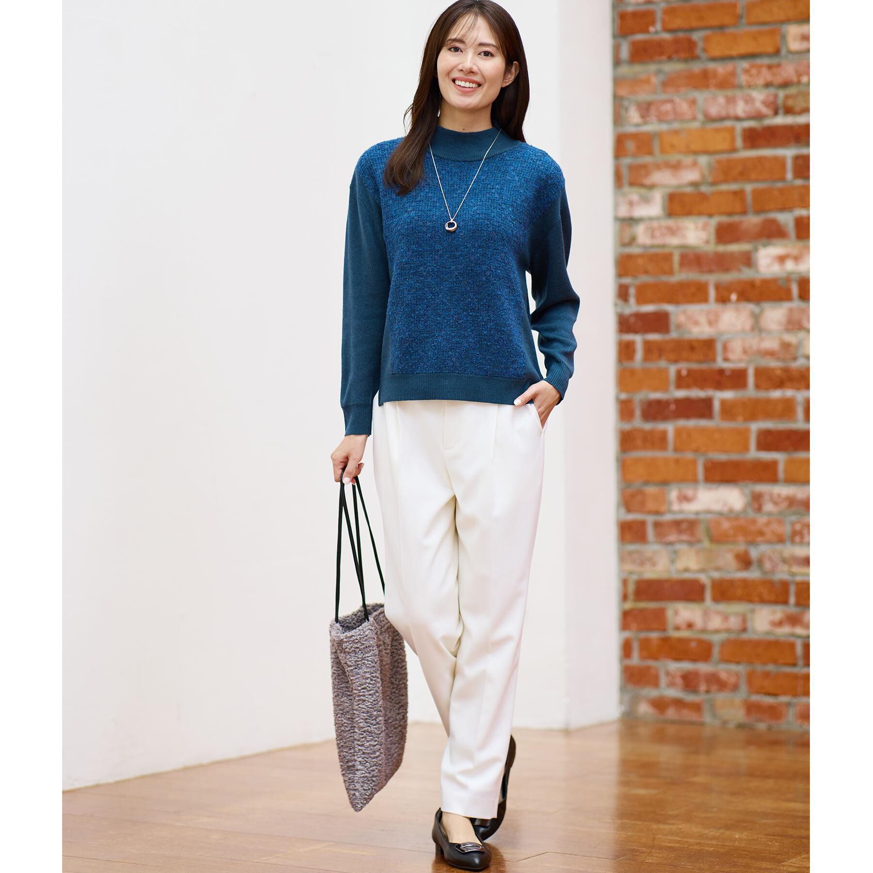 Reflect「【腰周りすっきり◎】センタープレス入りテーパードパンツ」|その他|