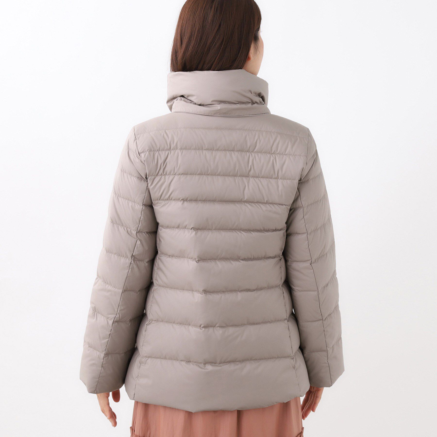 Reflect「【定番人気】フーデッドミドルダウンコート」|ダウン|