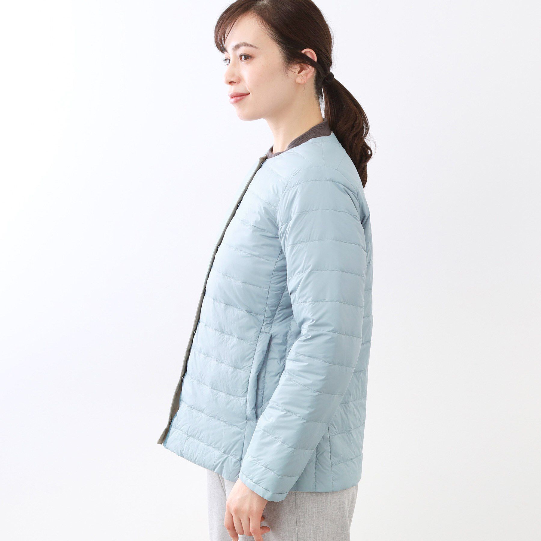 Reflect「【リバーシブルで着られる◎】ダイヤ柄キルトジャケット」|ダウン|