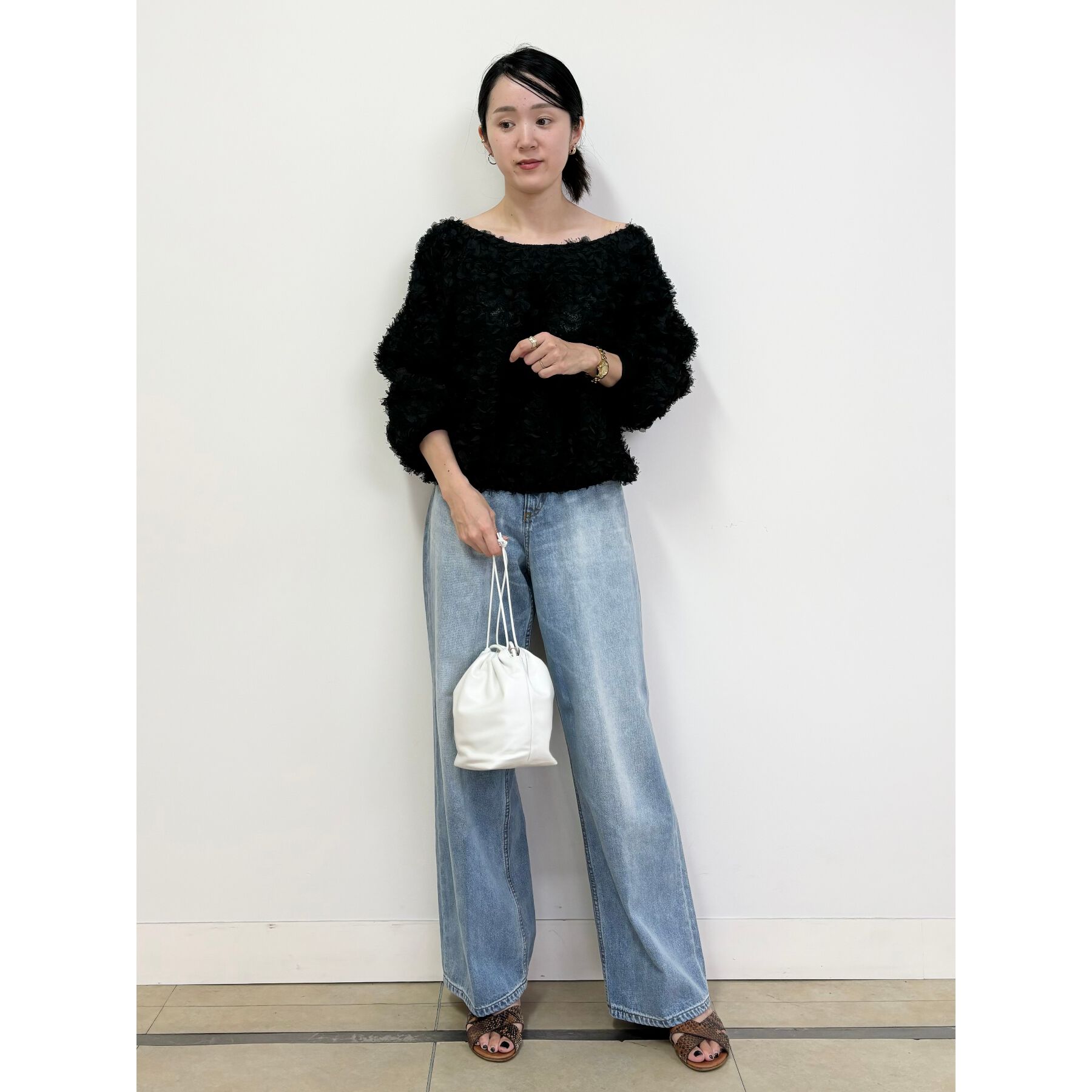 DRESSTERIOR「【大人百花モデル美香さん着用/CLASSY.12月号/otonaMUSE11月号掲載】ヴィンテージ加」|デニム|