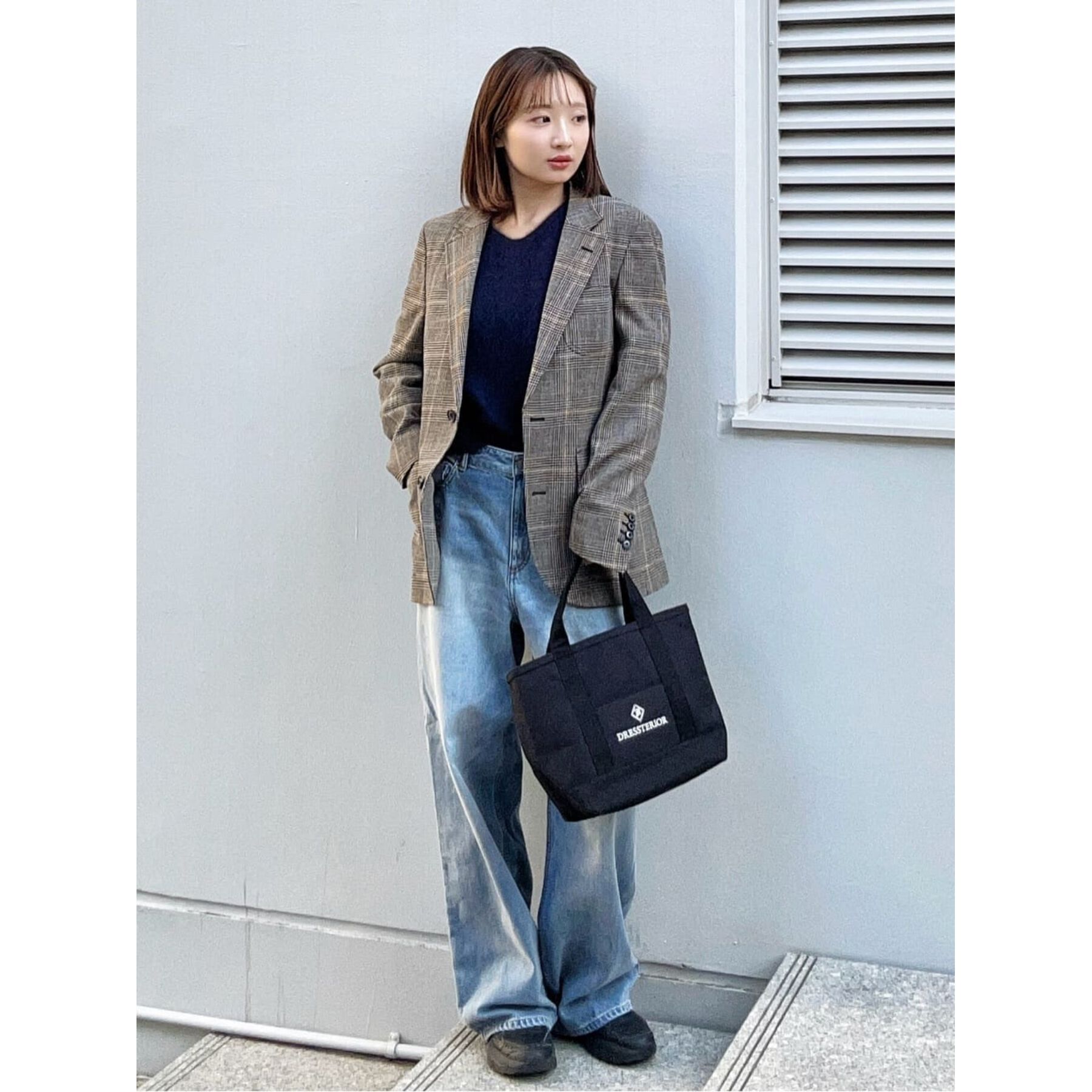 DRESSTERIOR「【大人百花モデル美香さん着用/CLASSY.12月号/otonaMUSE11月号掲載】ヴィンテージ加」|デニム|