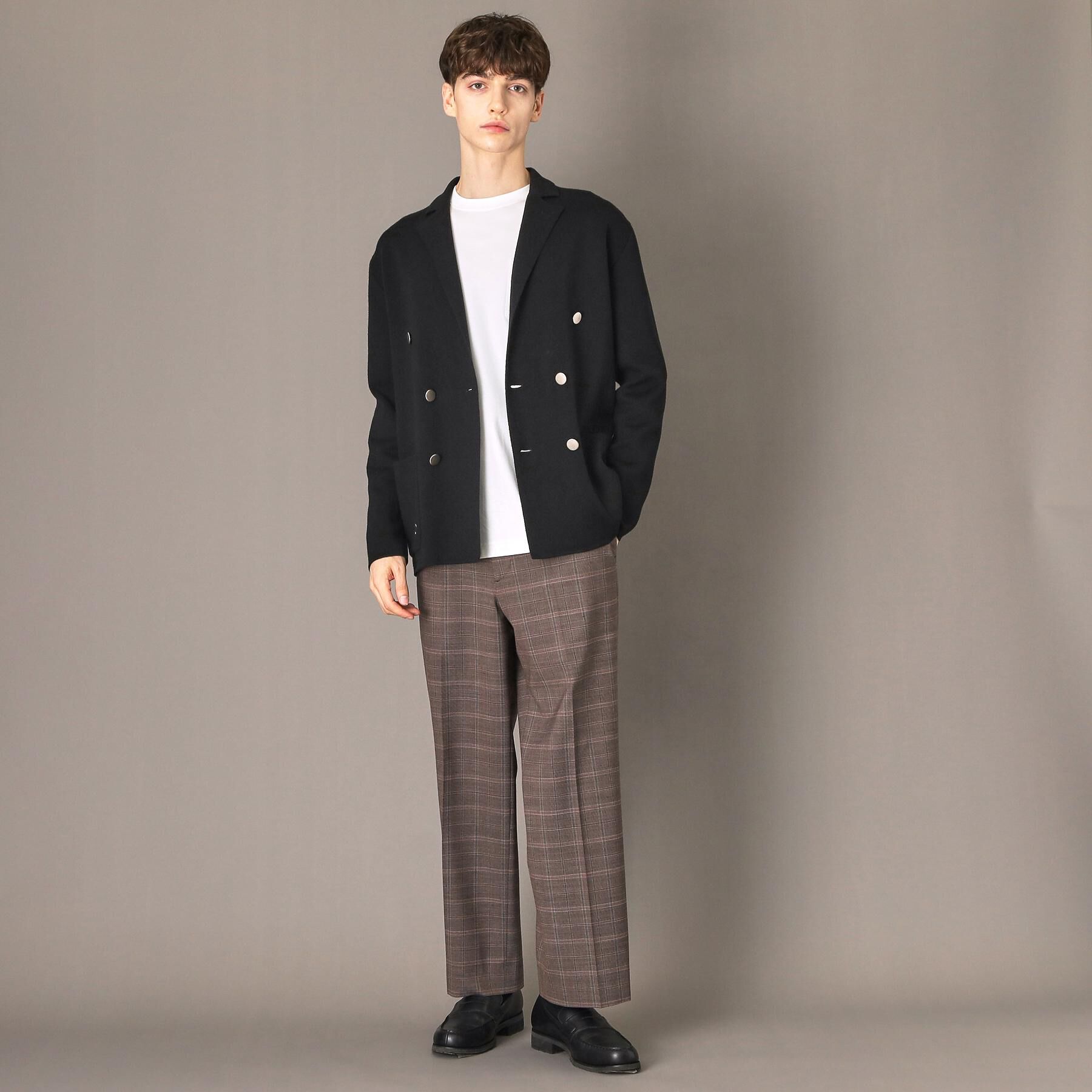 DRESSTERIOR「ダブルブレスト ニットジャケット」|テーラードジャケット|