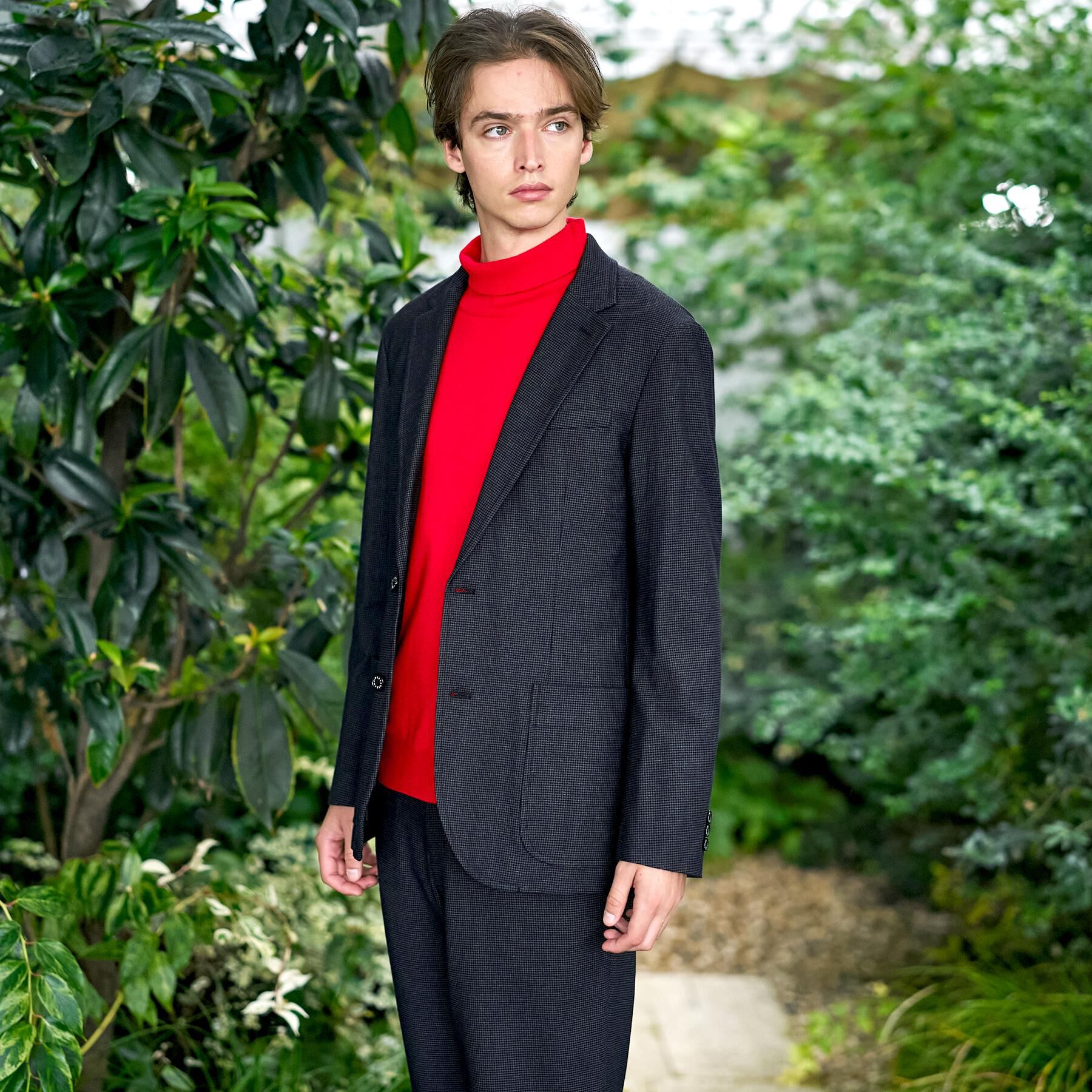 DRESSTERIOR「【セットアップ可/Momomax11月号掲載】ストレッチソフトタッチ チェックジャケット」|テーラードジャケット|