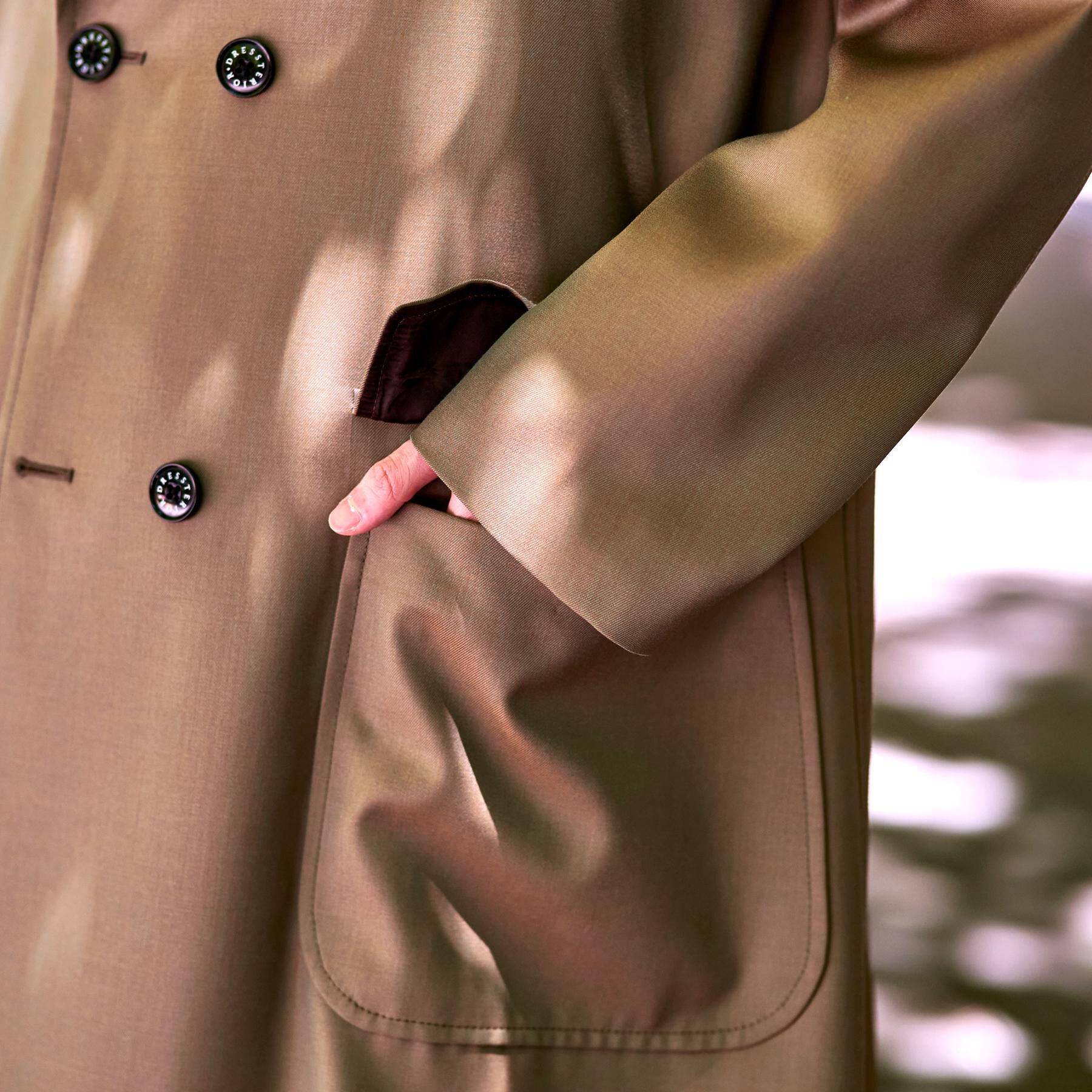 DRESSTERIOR「ウールギャバジン アルスターコート」|トレンチコート|