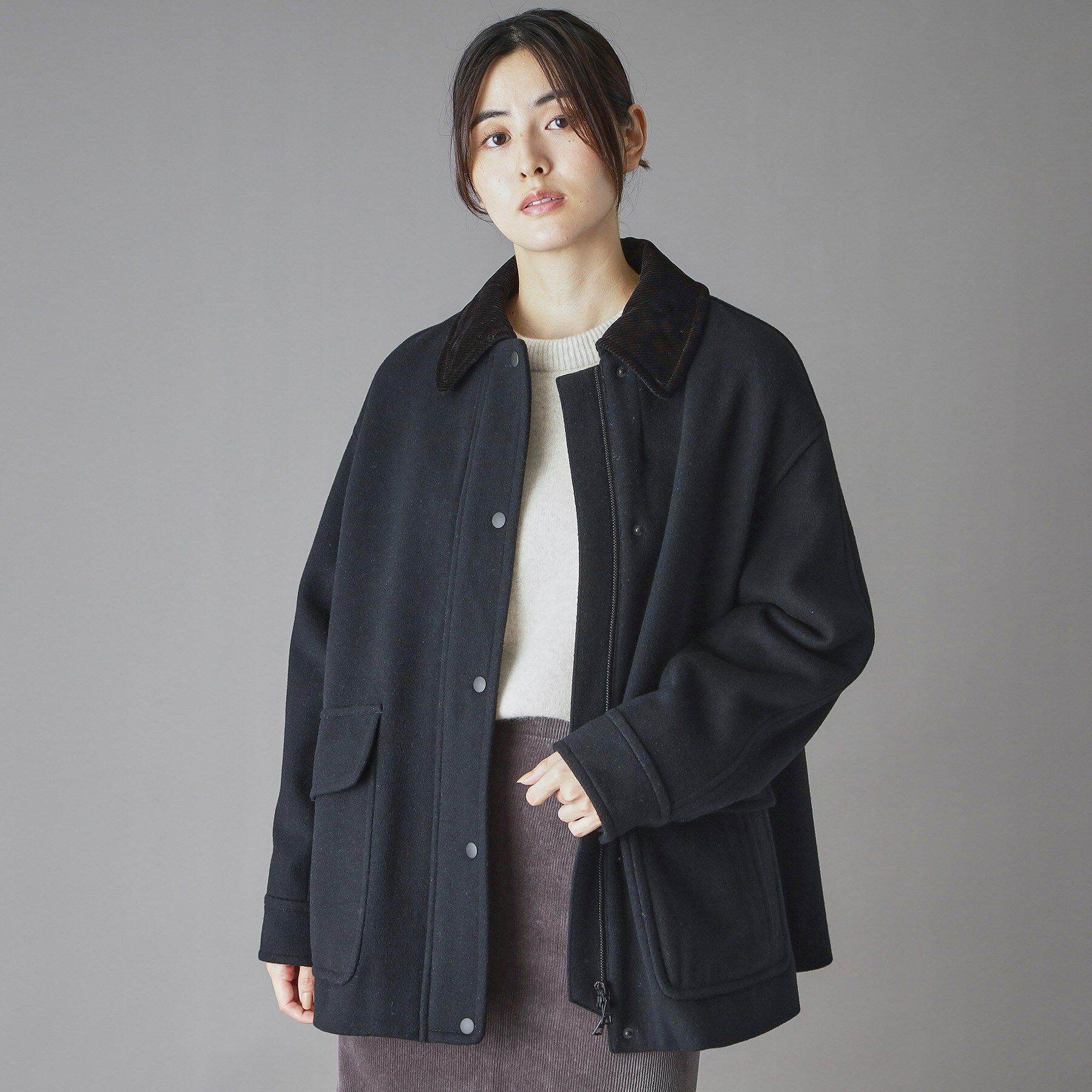 DRESSTERIOR「【CLASSY.12月号/otonaMUSE11月号掲載】ウールハンティングブルゾン」|ブルゾン・スタジャン|