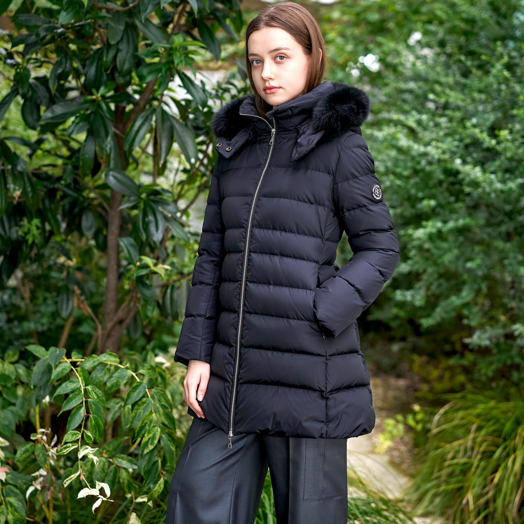 DRESSTERIOR「【CLASSY.12月号掲載/フード＆ファー取り外し可】ブルーFOXファー ホワイトグースダウン」|ダウン|