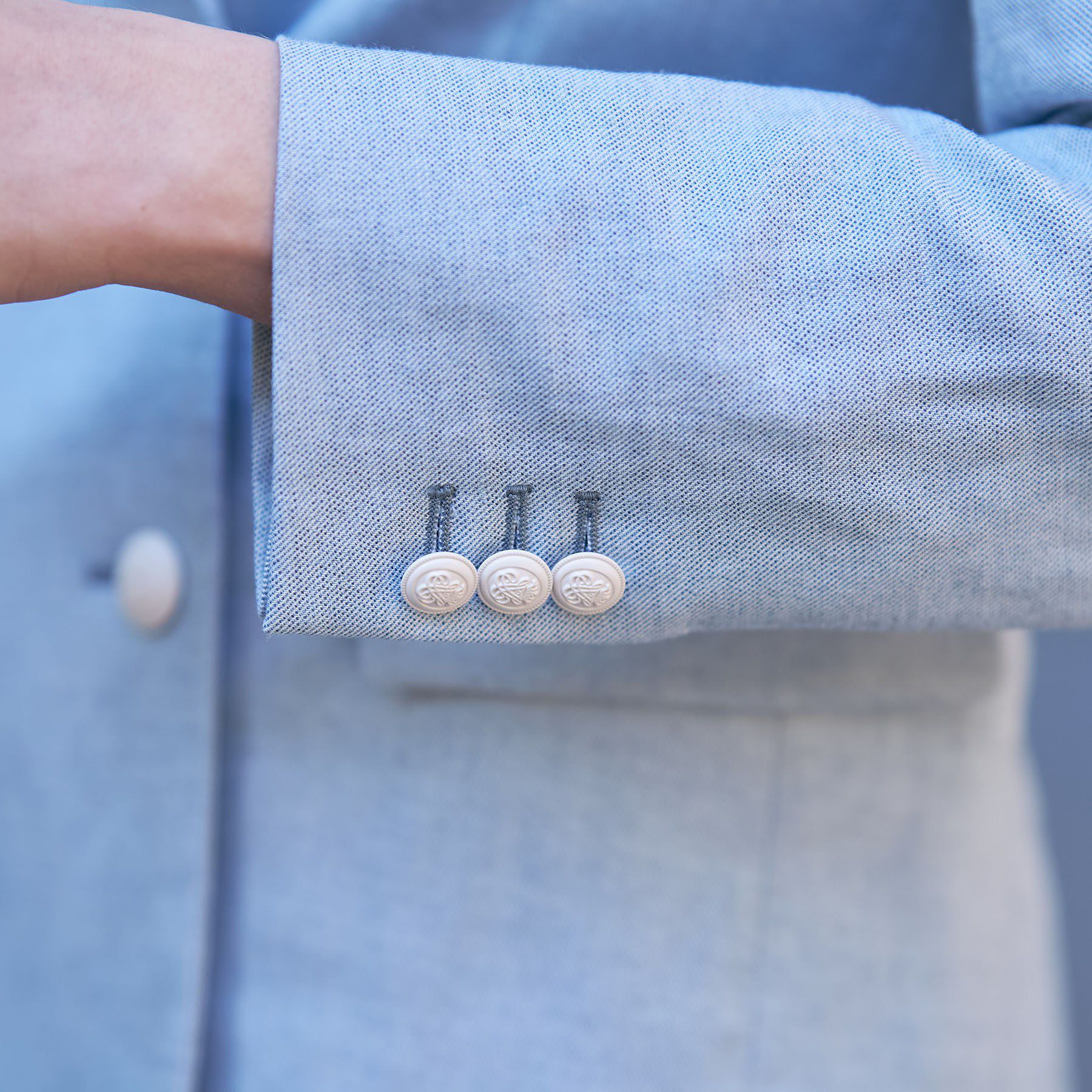 DRESSTERIOR「リネンブレンドWブレストジャケット」|テーラードジャケット|