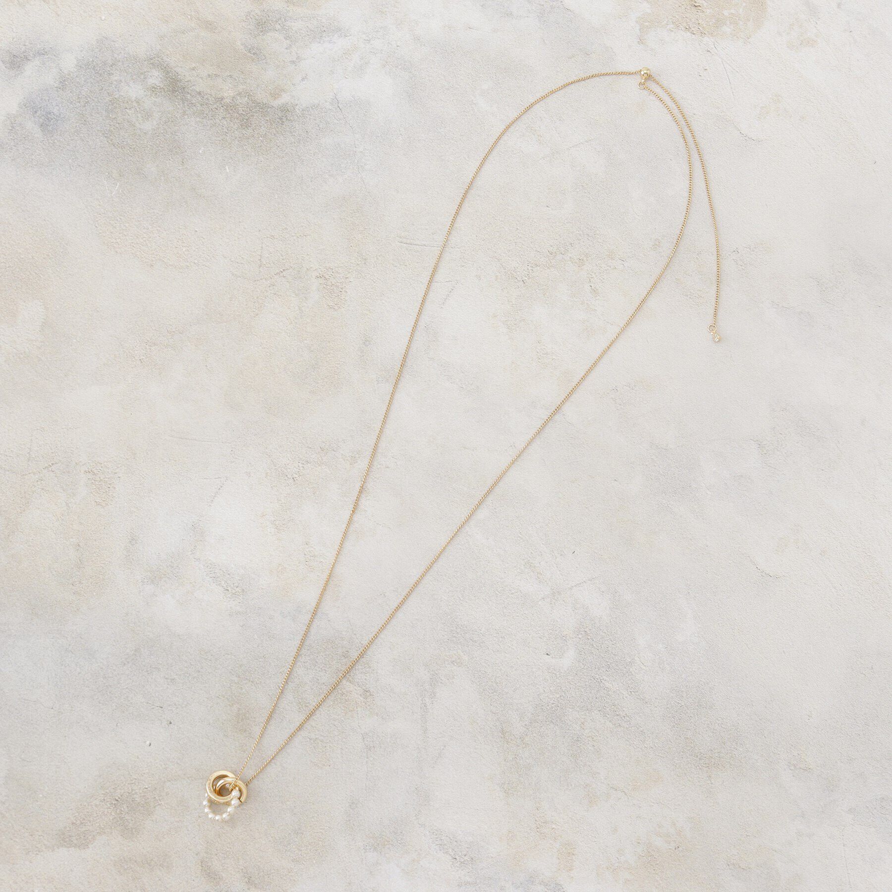 grove「パール調ビジューリングY字ネックレス【入卒対応可】」|ネックレス|