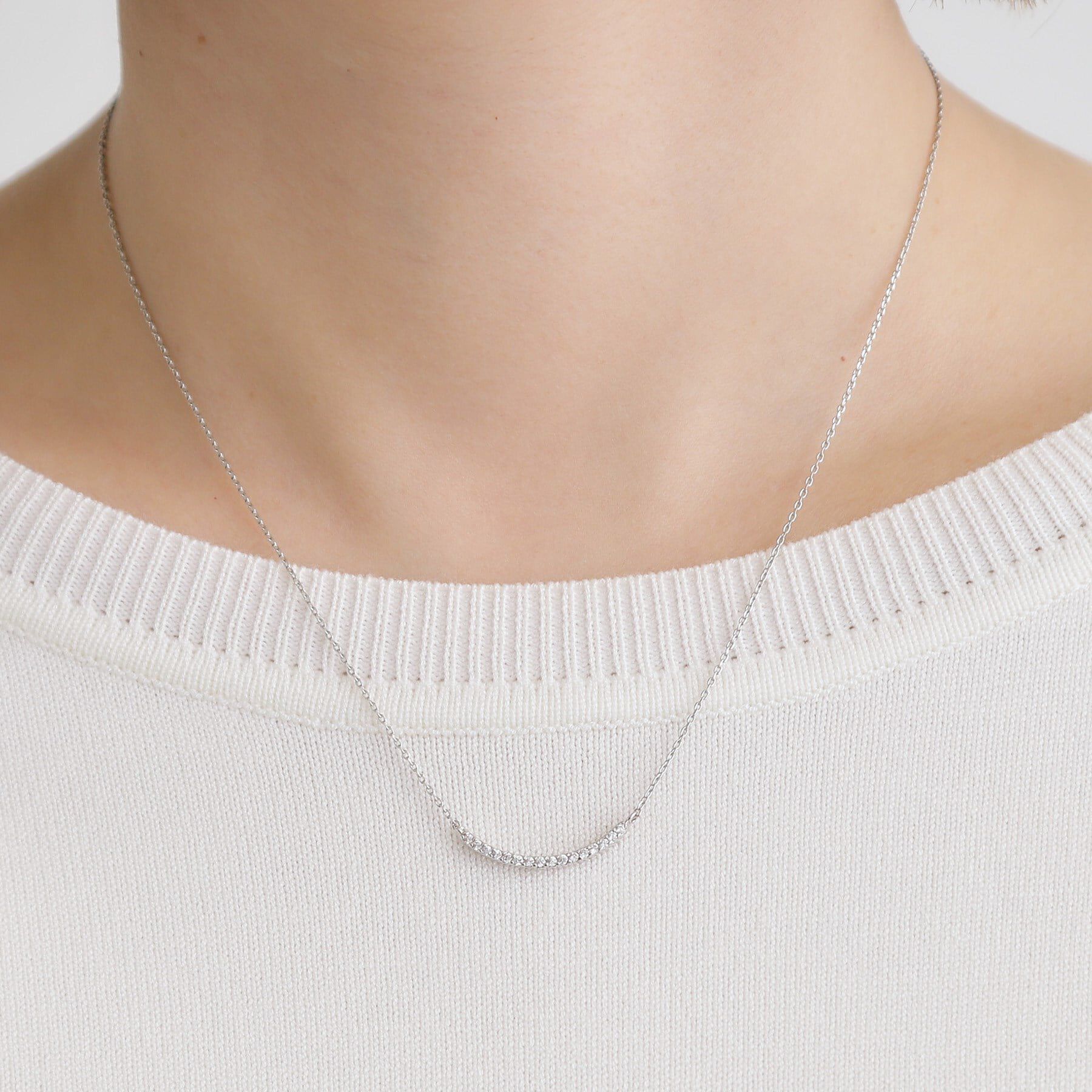 grove「キュービックビジューショートネック」|ネックレス|