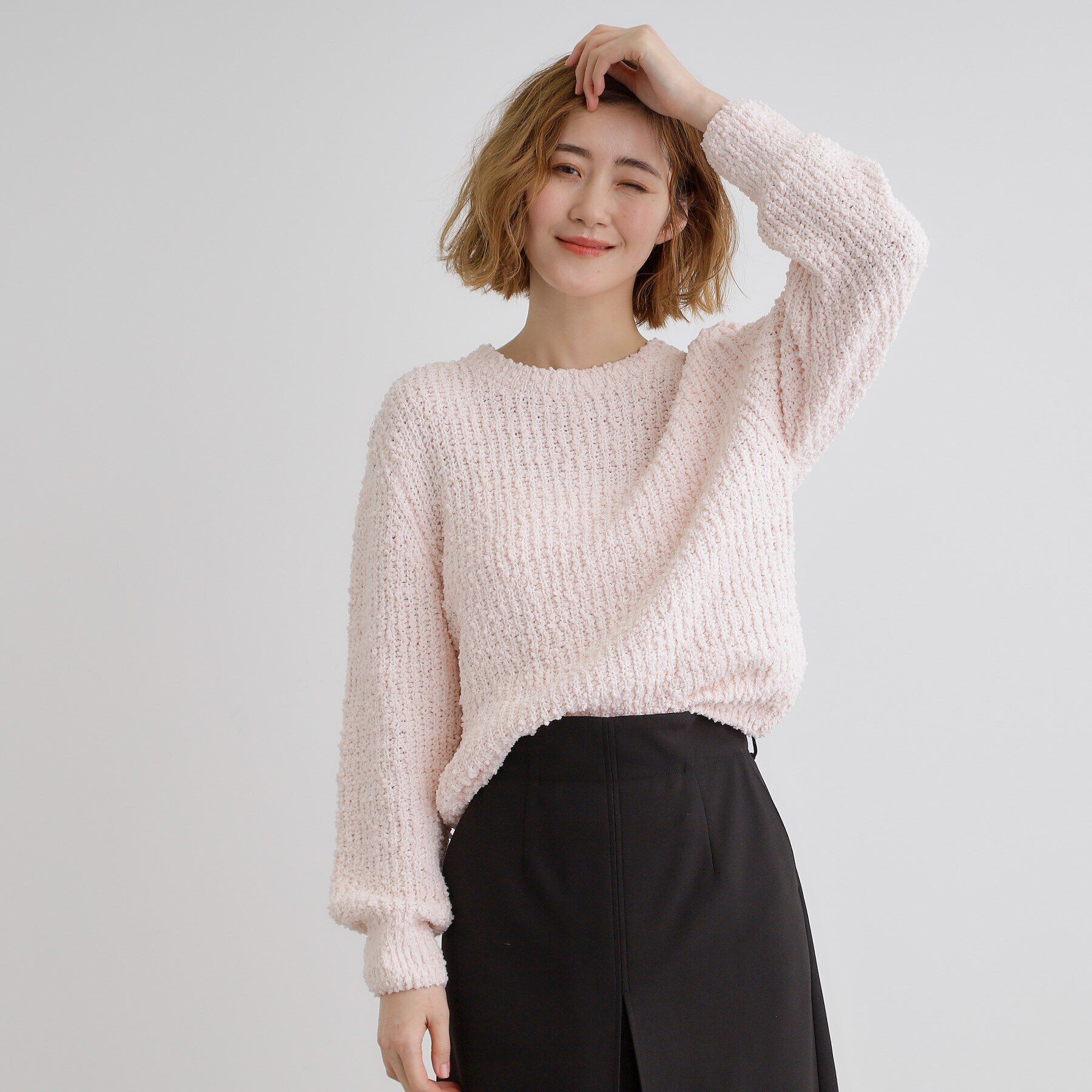 grove「ポンポンニットプルオーバー」|ニット・セーター|