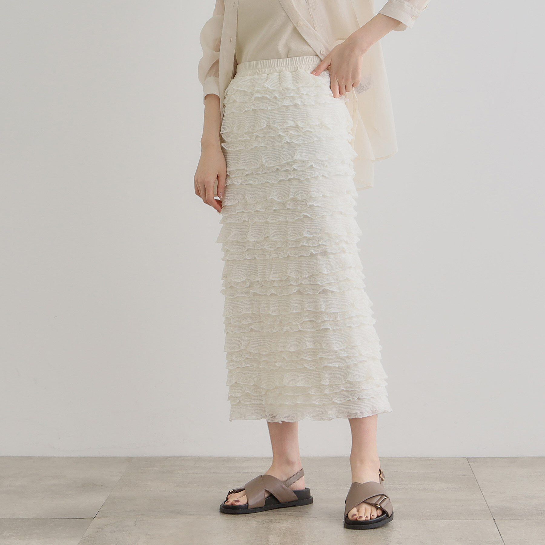 grove「フリルナロースカート」|スカート|