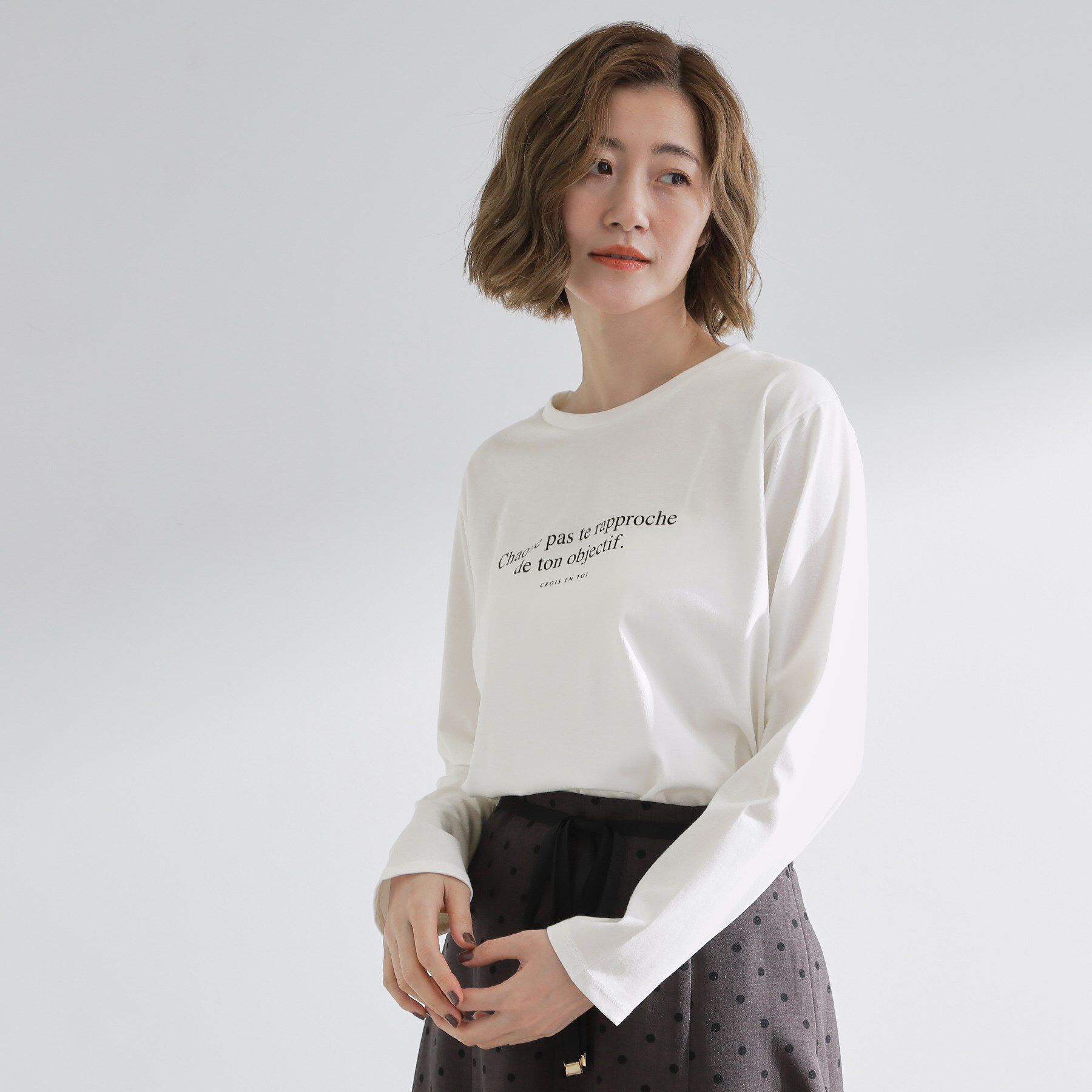 grove「【UVカット】ロゴアソートベーシックロンT」|Tシャツ・カットソー|