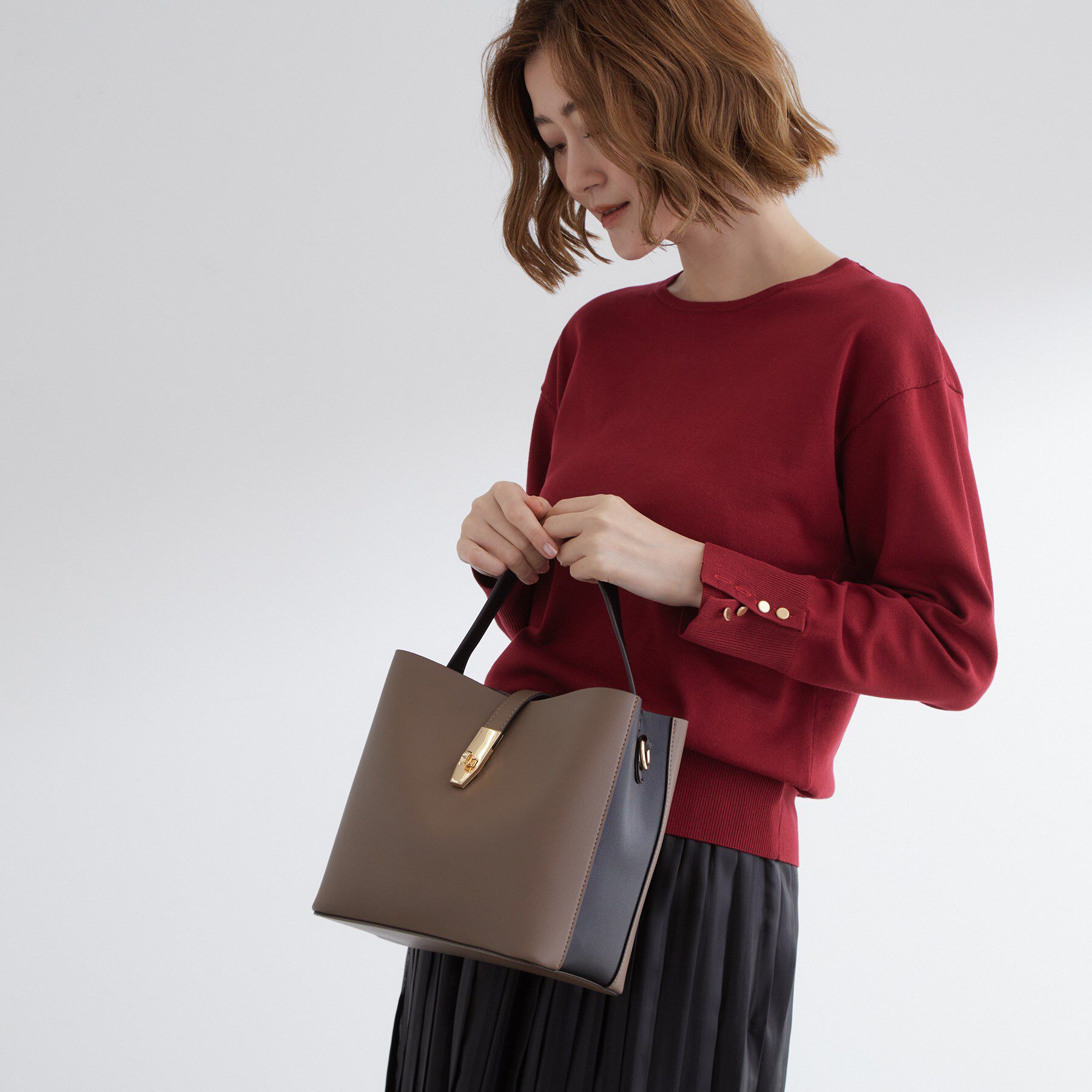 grove「【人間工学】メタルベルトダブルショルダーバッグ」|ショルダー・メッセンジャー|