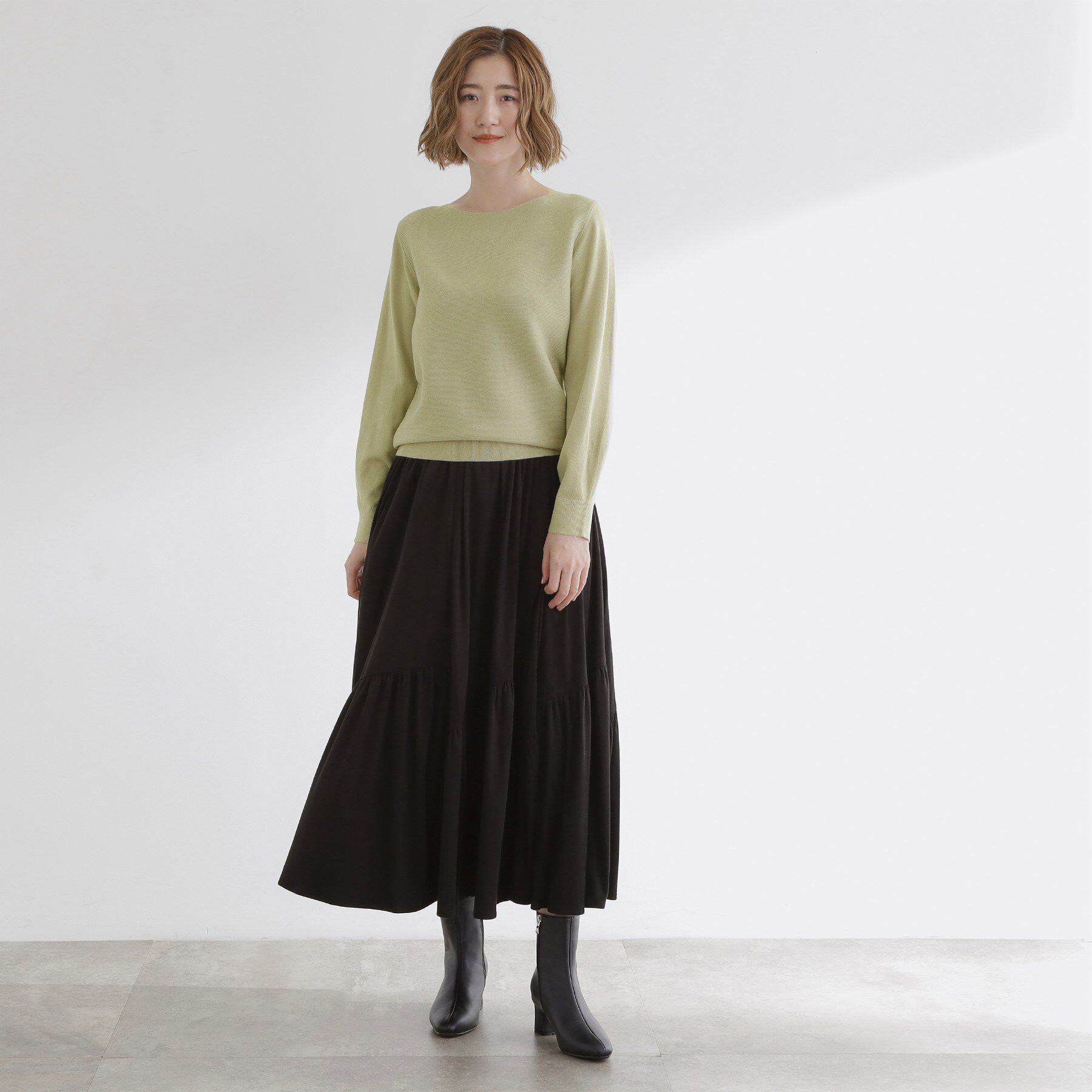 grove「【最終お値下げ！】ガーターボートネックプルオーバー【洗える/毛玉軽減】」|ニット・セーター|