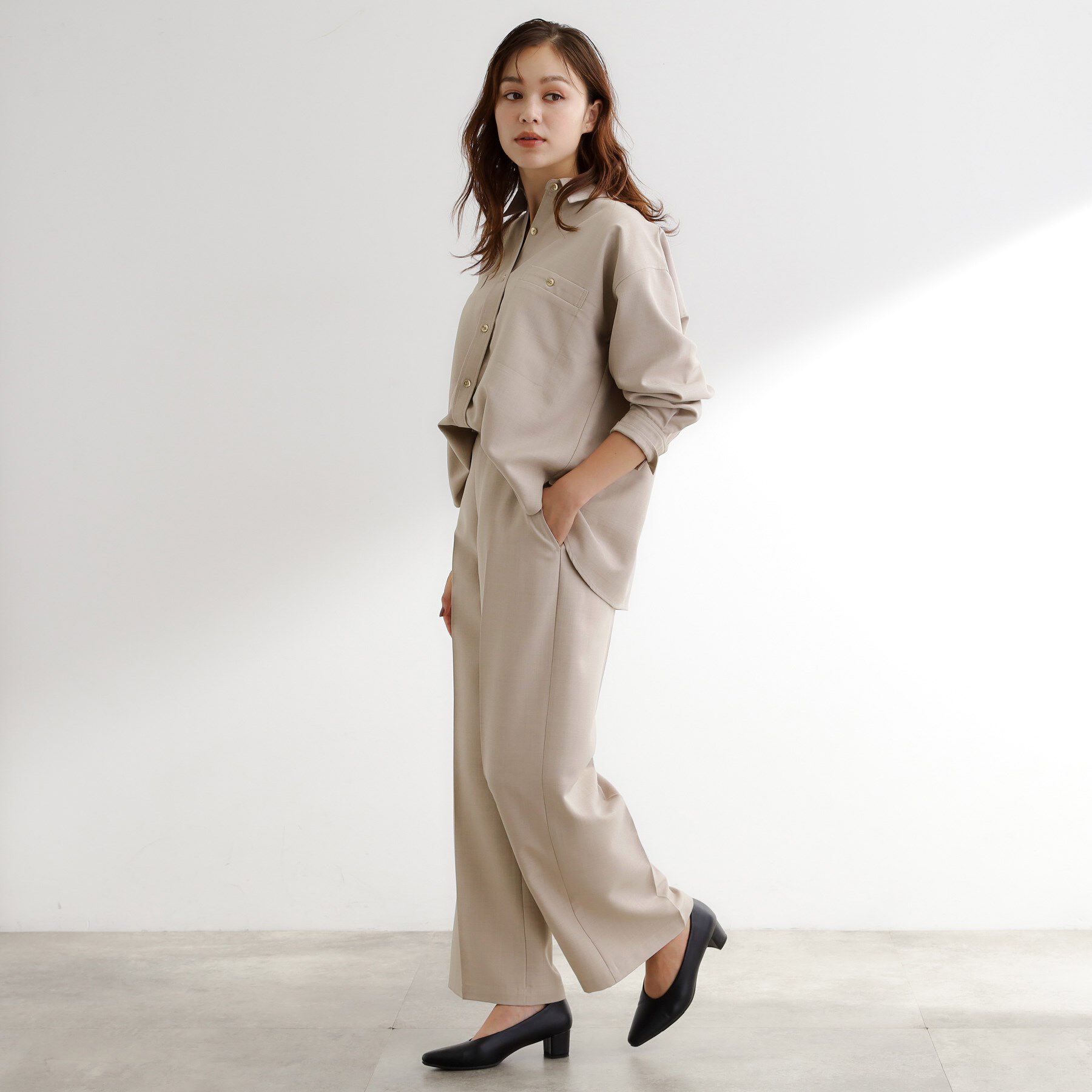 grove「【カセット服】洗えるストレートワイドパンツ」|その他|