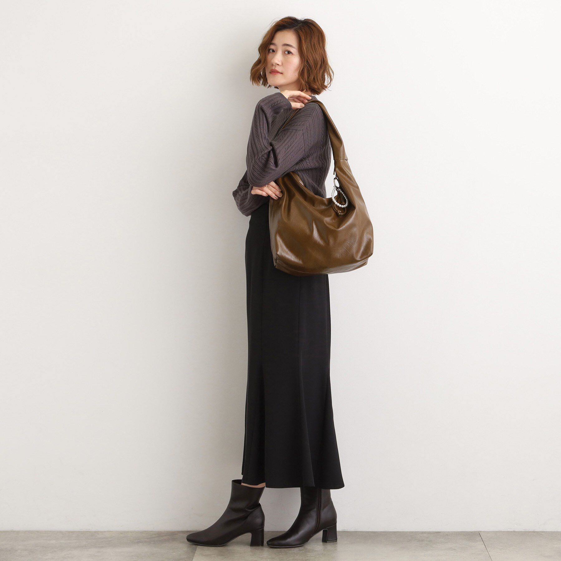 grove「パール調チャームワンショルダー」|ショルダー・メッセンジャー|