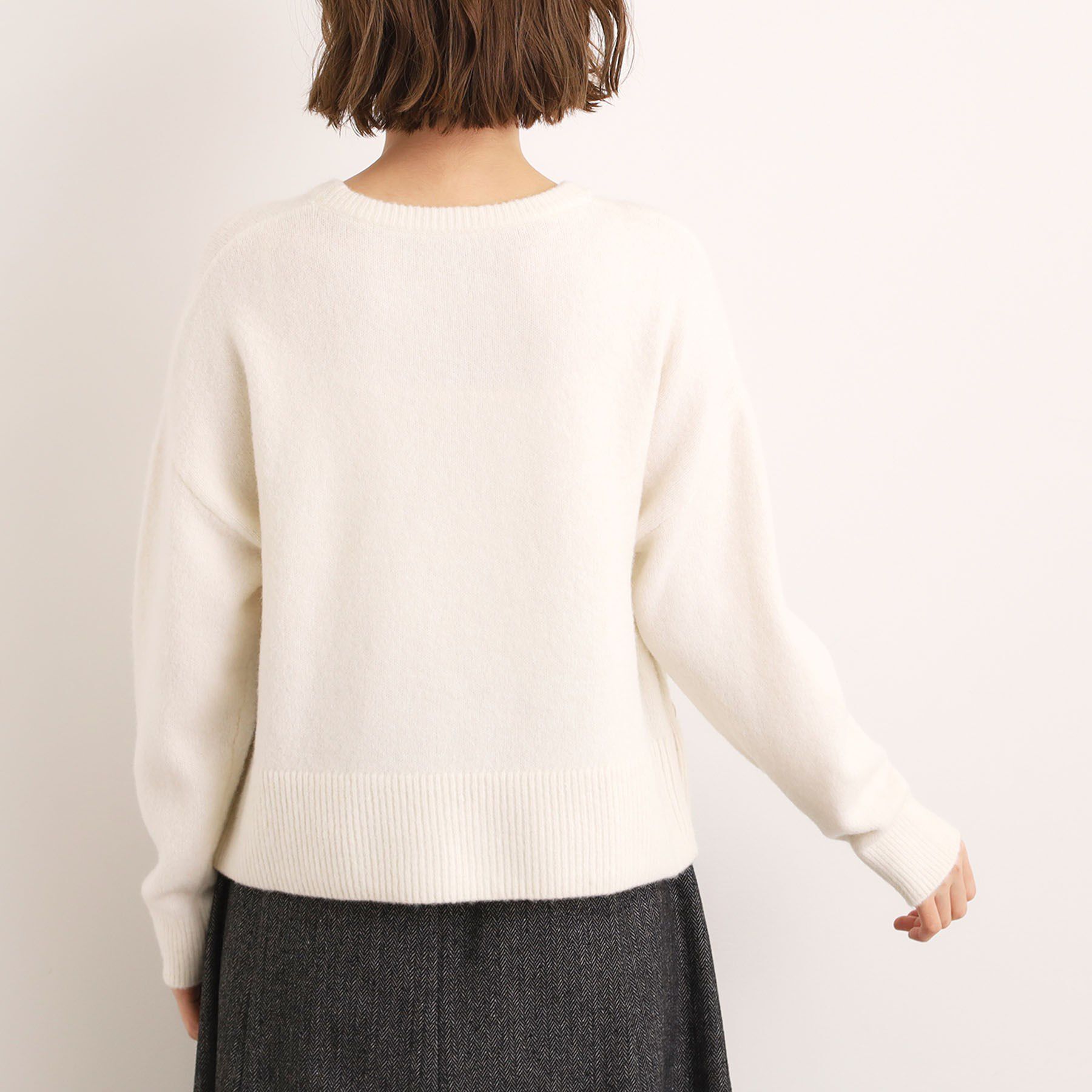 grove「【洗える】レイヤードにもおすすめ！サイド釦ニット」|ニット・セーター|