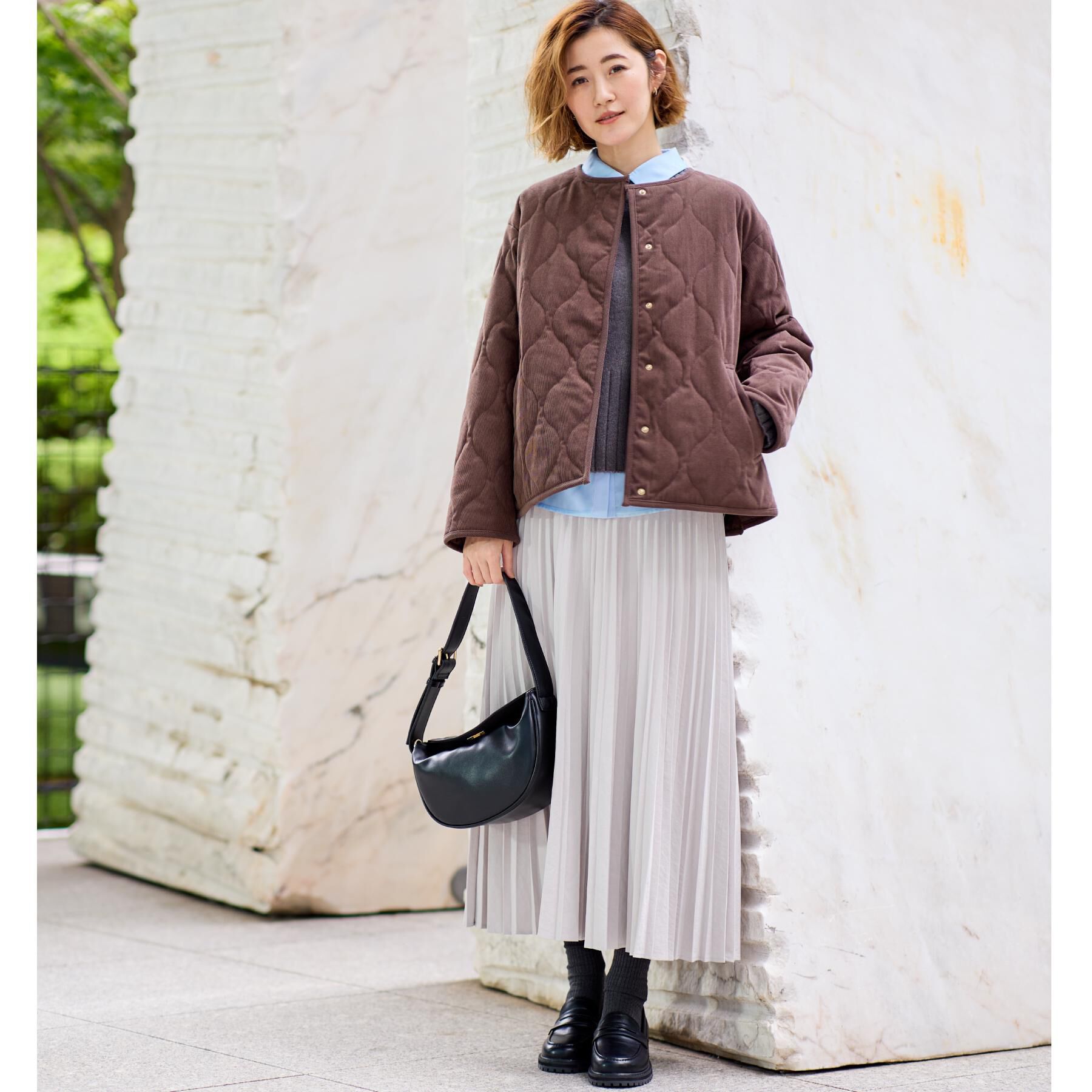 grove「【2WAY・リバーシブル】大人が着たい上品コーデュロイジャケット」|ダウン|