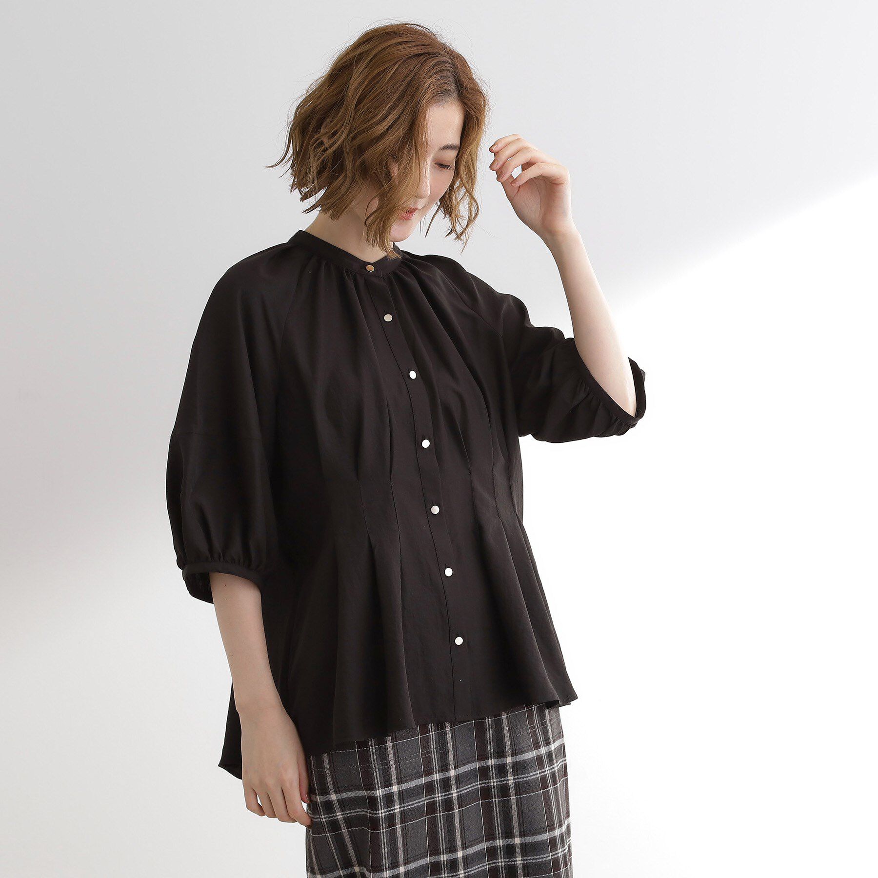 grove「ウエストタックチュニックブラウス」|シャツ・ブラウス|